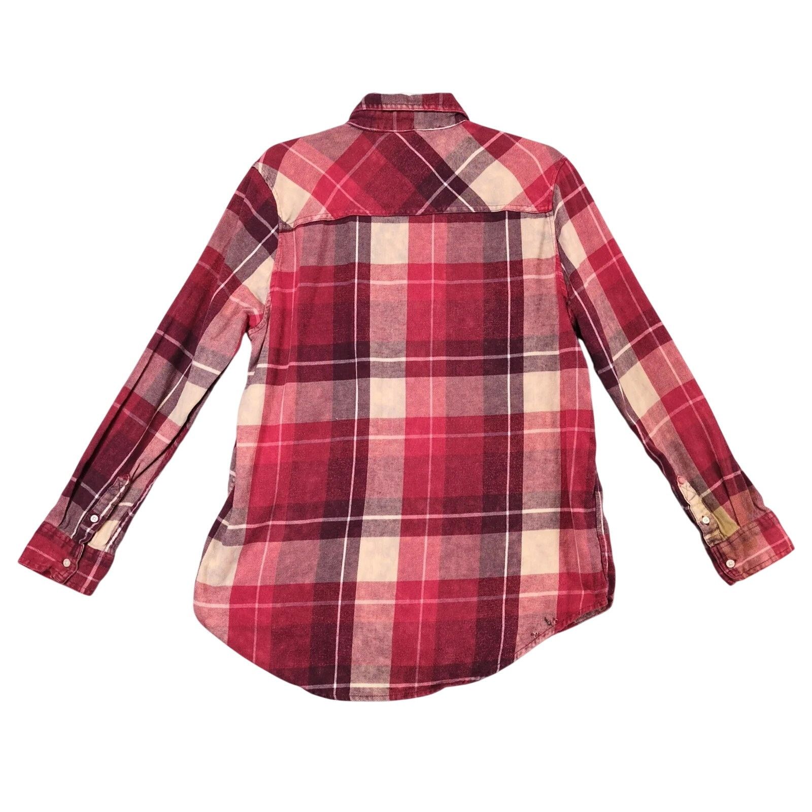 Aeropostale Aeropostale Plaid Cotton Flannel Button Up Shirt Women's M Size M / US 6-8 / IT 42-44 - 2 Thumbnail