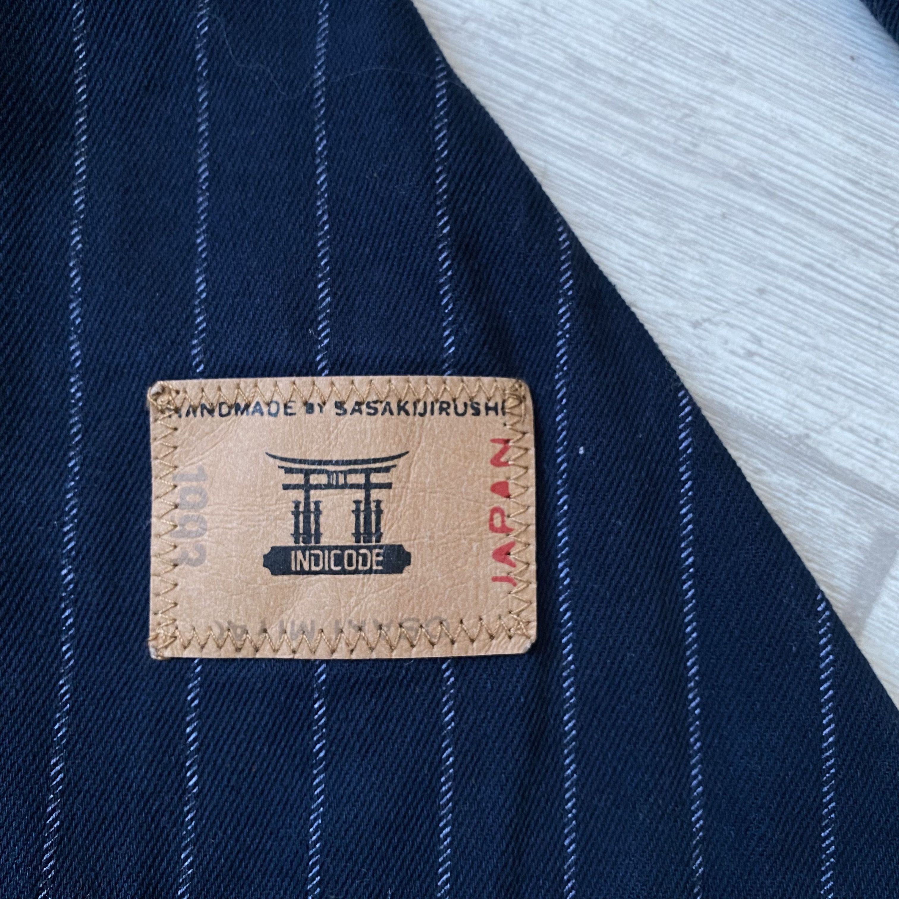 Japanese Brand 🔥Hand Made Japan Striped Jeans Overshrit Jacket INDICODE Size US M / EU 48-50 / 2 - 2 Thumbnail