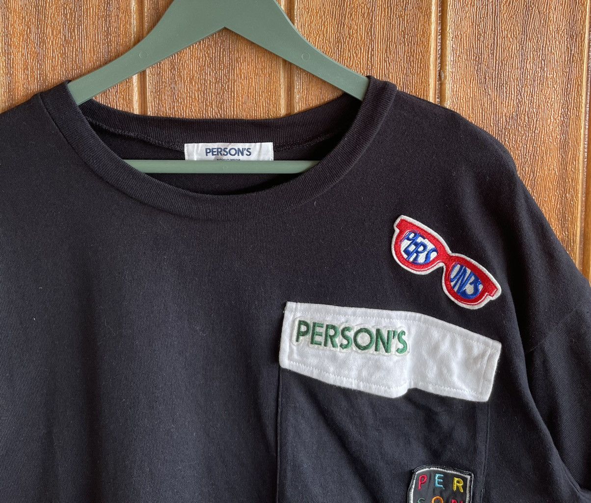 PERSON'S Rare🔥PERSON’S🔥Patches Design Pocket Tshirt Size US XL / EU 56 / 4 - 2 Thumbnail