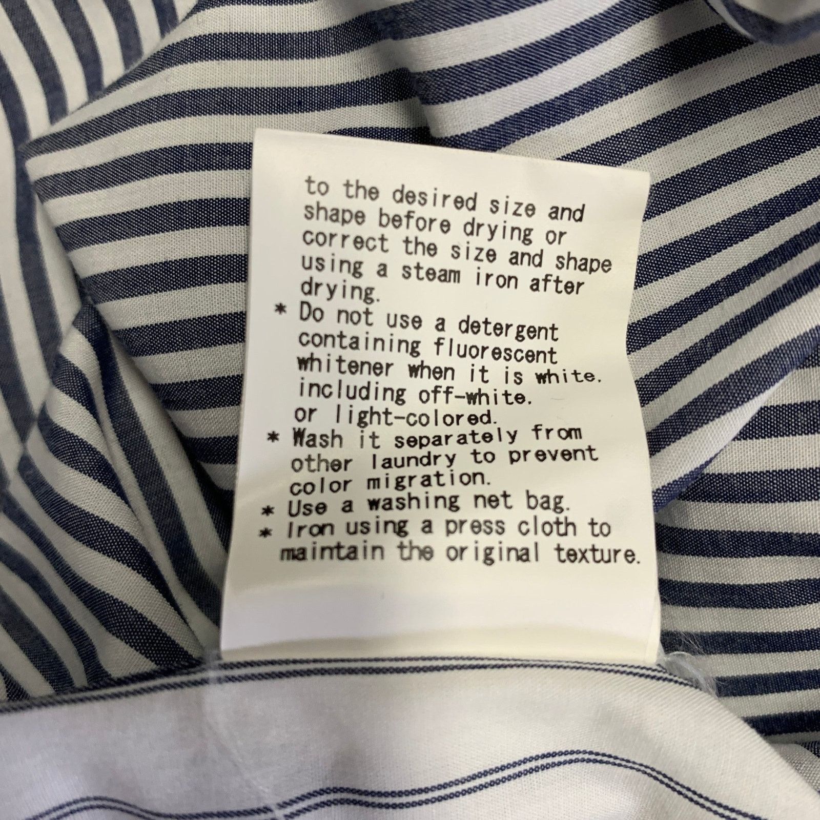 Sage De Cret White Grey Stripe Cotton Mixed Pattern Long Sleeve Shirt Size US M / EU 48-50 / 2 - 7 Thumbnail