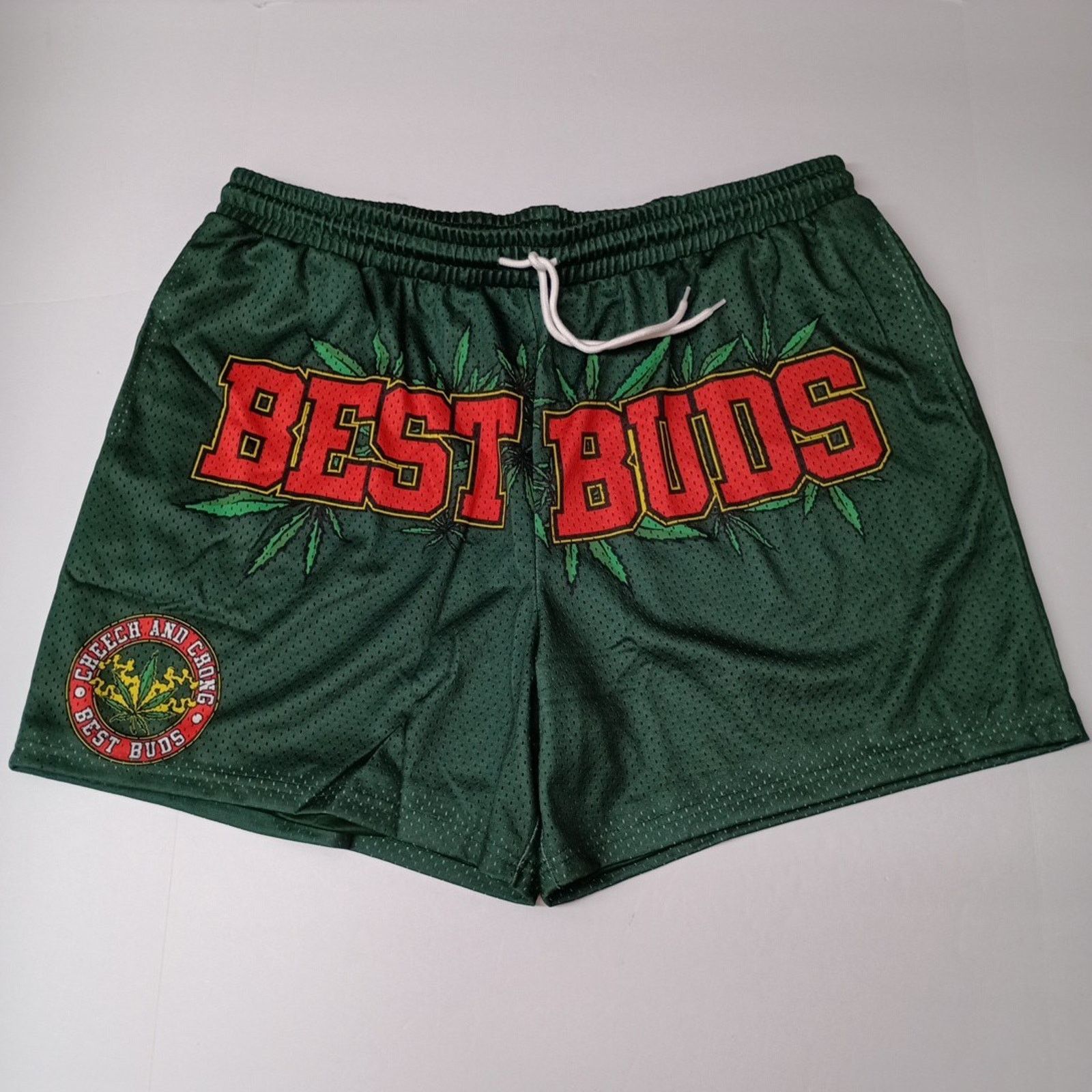 Other Cheech and Chong " Best Buds" Shorts Men's Size 2XL Green Size US 40 / EU 56 - 1 Thumbnail