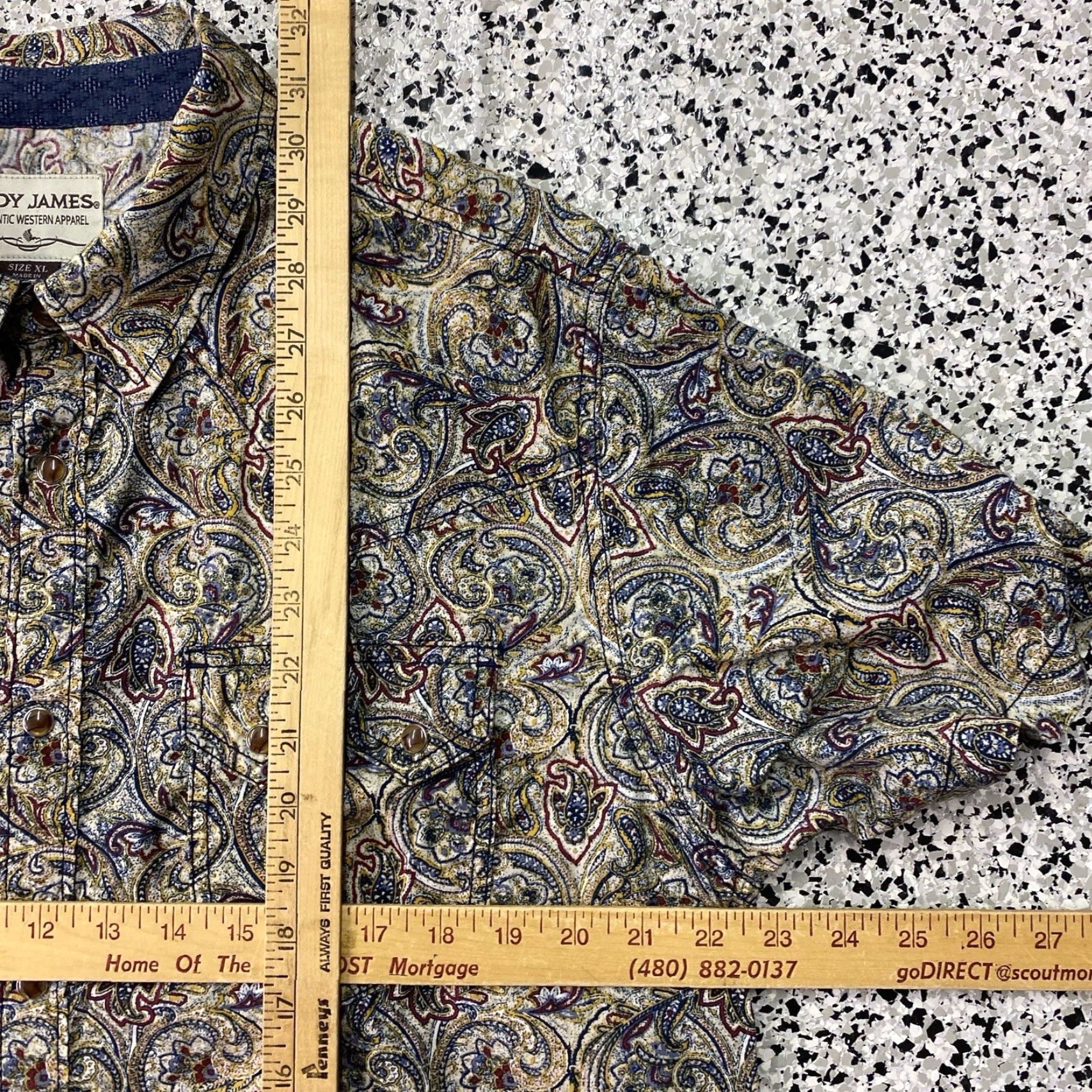 Cody James Cody James Shirt Mens XL Snap Short Sleeve Western Cowboy Saw Tooth Pink Cotton Button-Up Plaid Casual Size US XL / EU 56 / 4 - 3 Thumbnail
