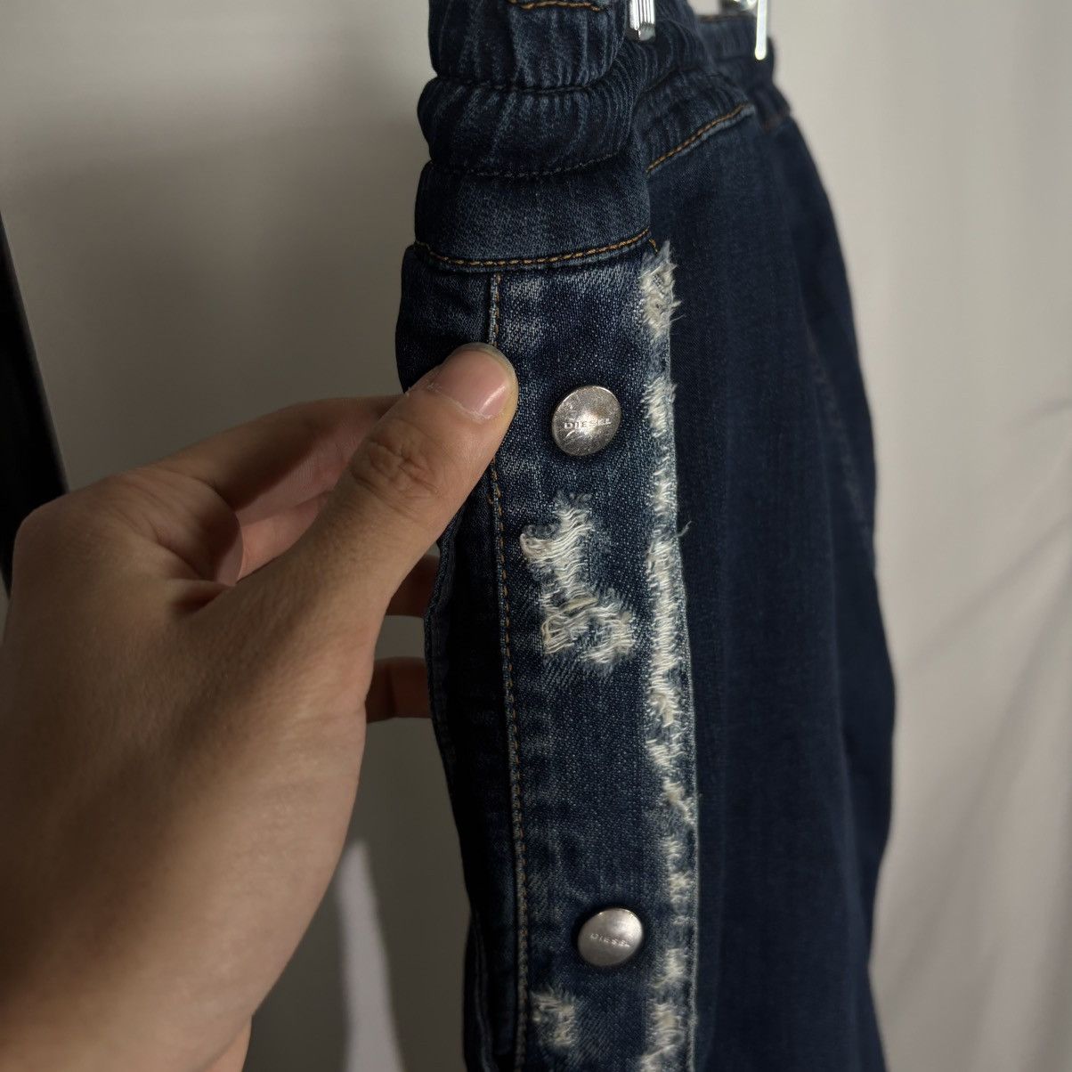 Diesel Diesel Flared Ripstop Denim Sweats Used Size US 30 / EU 46 - 6 Thumbnail