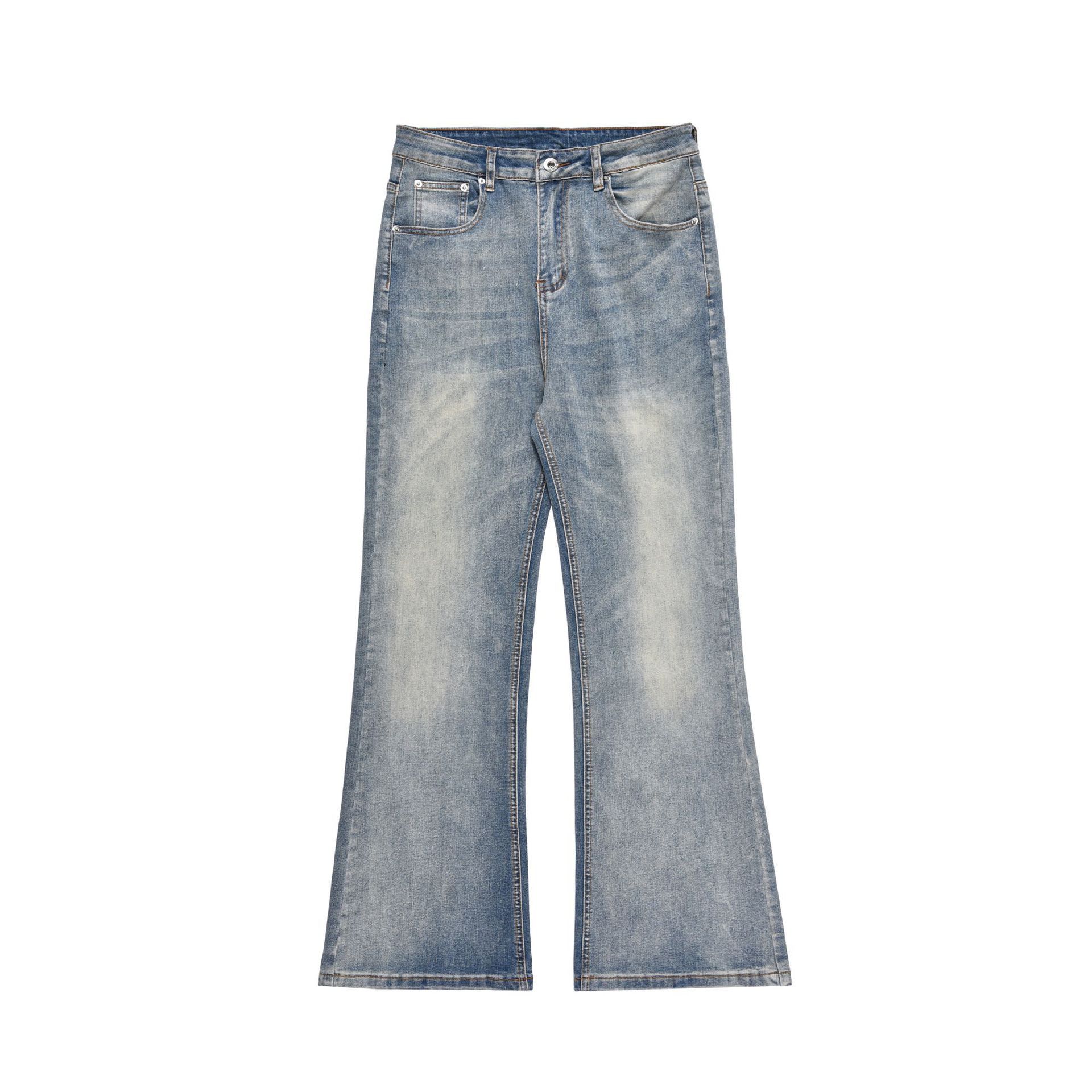 Japanese Brand × Jean Street retro washed distressed loose workwear flared jeans Size US 32 / EU 48 - 1 Thumbnail