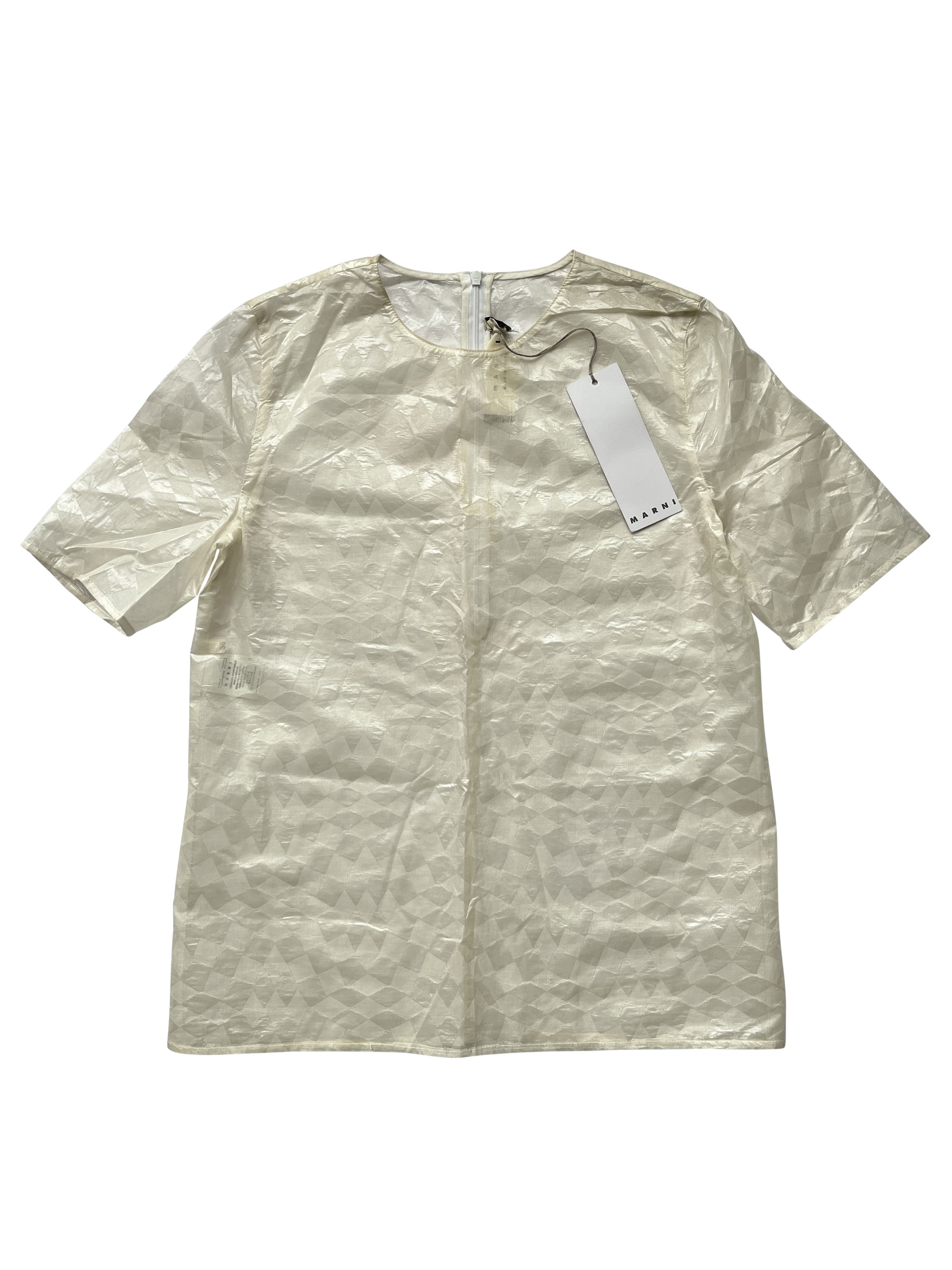 Marni ⚡️QUICK SALE⚡️Marni Silk Mix Sheer Geometric Pattern Top Size M / US 6-8 / IT 42-44 - 1 Thumbnail