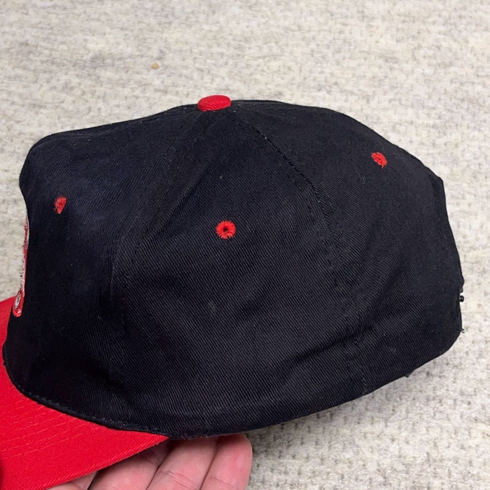 Vintage VINTAGE Coca Cola Hat Cap SnapBack Red Gray Script 90s Promo Always Bottle Logo Size ONE SIZE - 3 Thumbnail