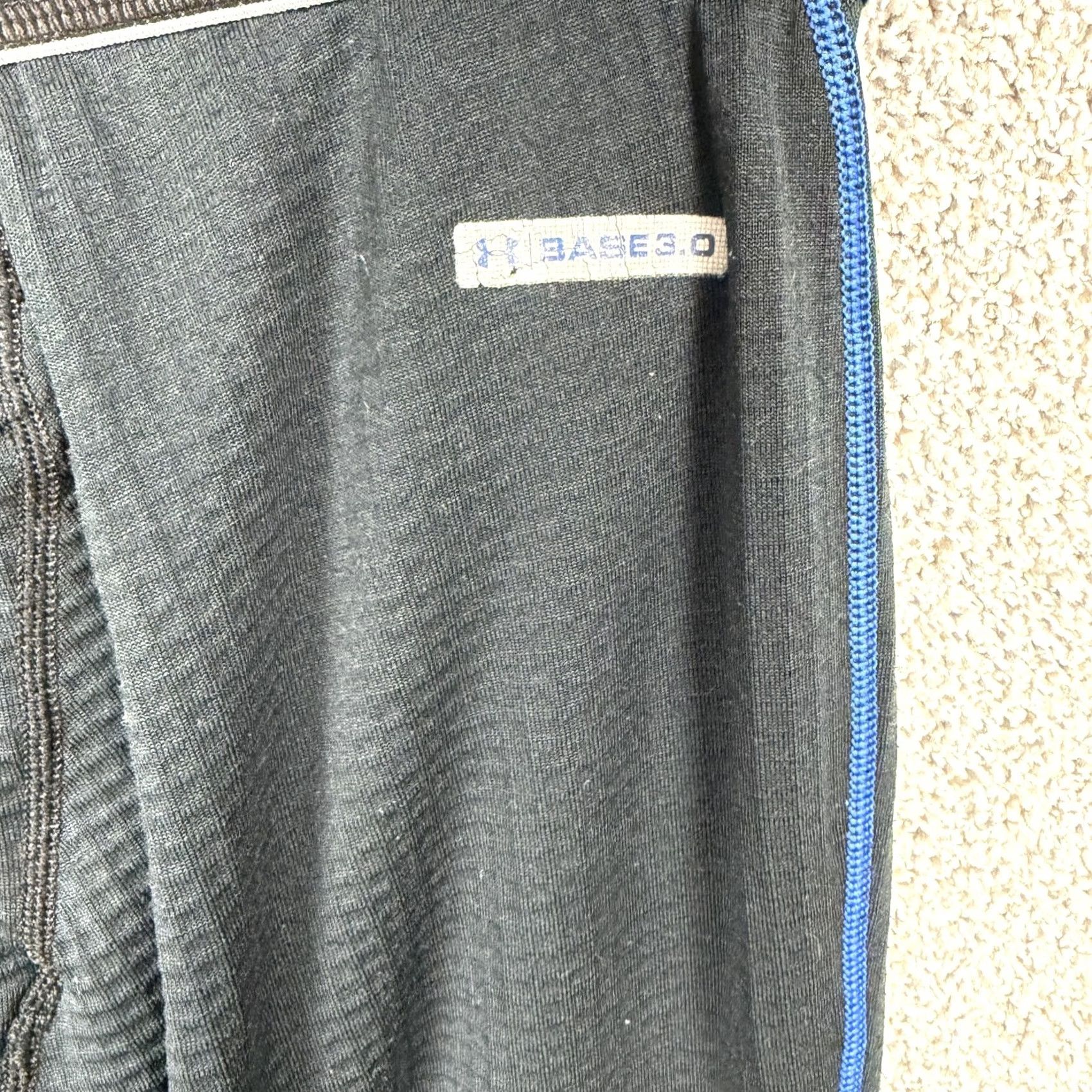 Under Armour Under Armour Base 3.0 Leggings Mens L Black Fleece Thermal Winter Gorpcore Skiing Base Layer Pants 30x24 Size US L / EU 52-54 / 3 - 6 Thumbnail
