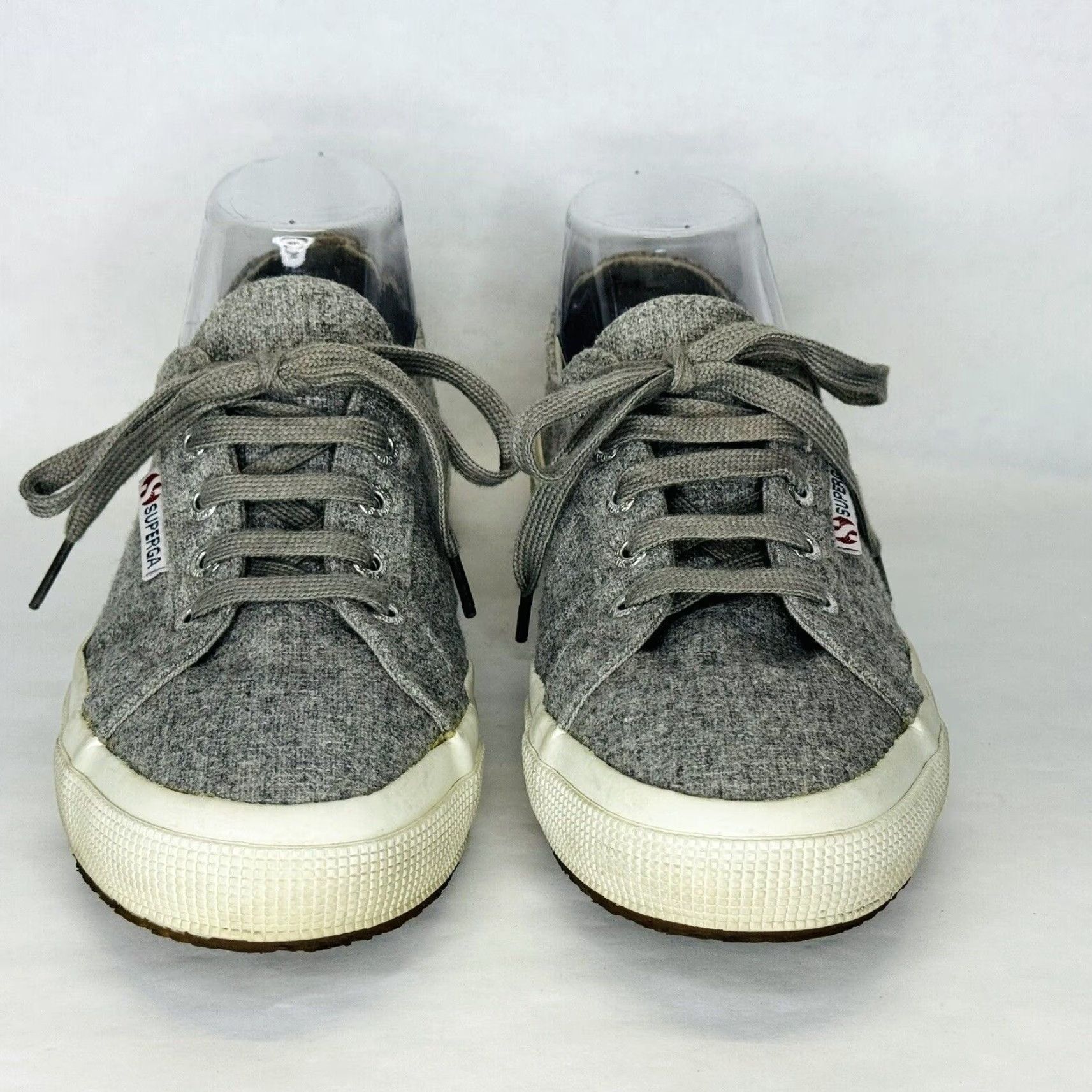Superga Superga Sneaker Women Wool Blend Lace Up Gray Casual Athletic US 7 Size US 7 / IT 37 - 5 Thumbnail