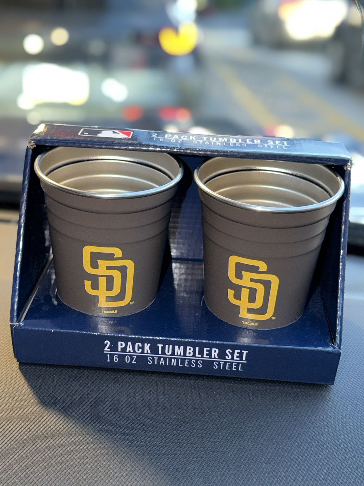 MLB MLB Baseball San Diego Padres 2 Pack 16 Oz. Tumbler Cup Set Size ONE SIZE - 1 Thumbnail