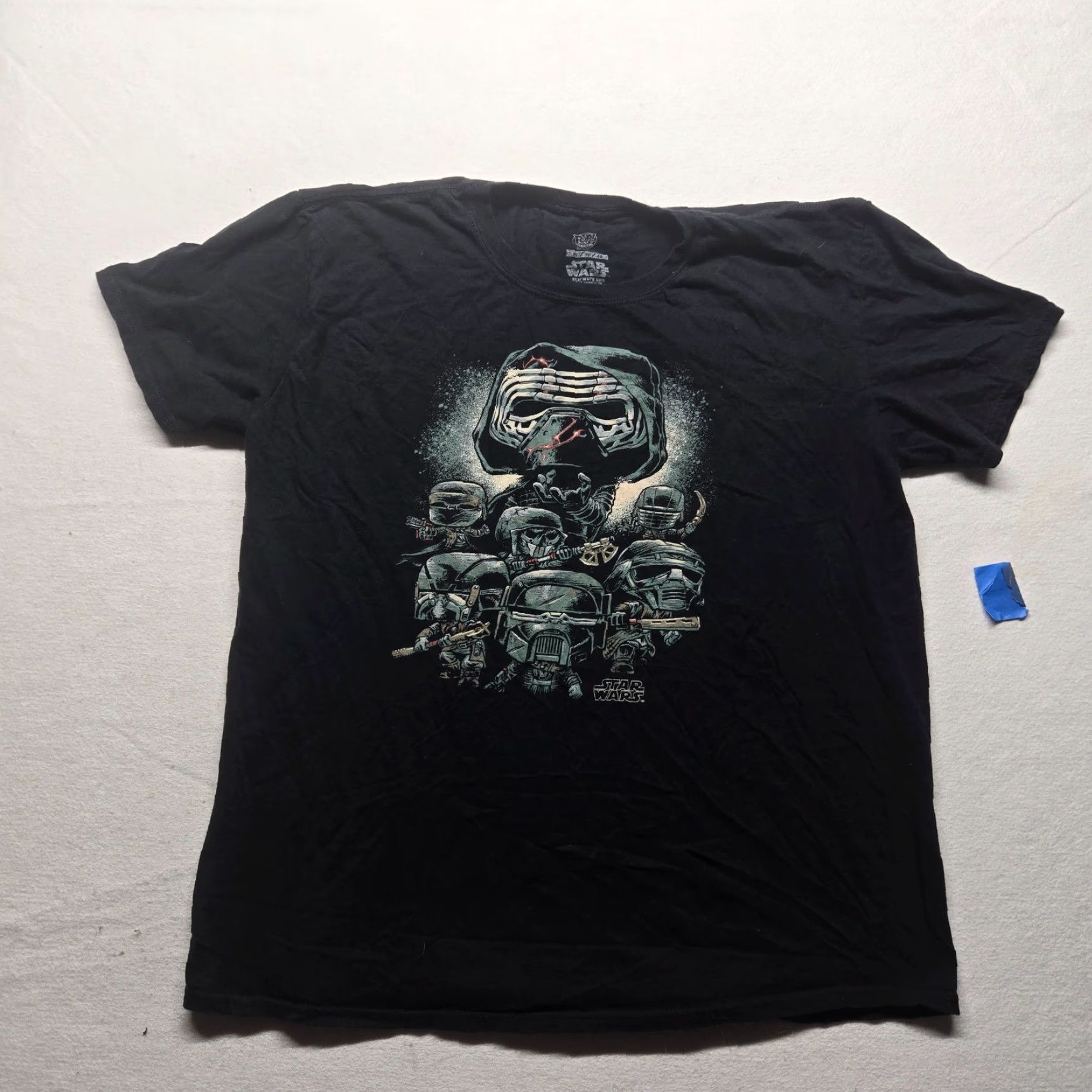 Vintage VINTAGE Star Wars T-Shirt Adult Men XL Black Graphic Rey Crew Neck Short Sleeve Funko Pop Size US XL / EU 56 / 4 - 2 Thumbnail