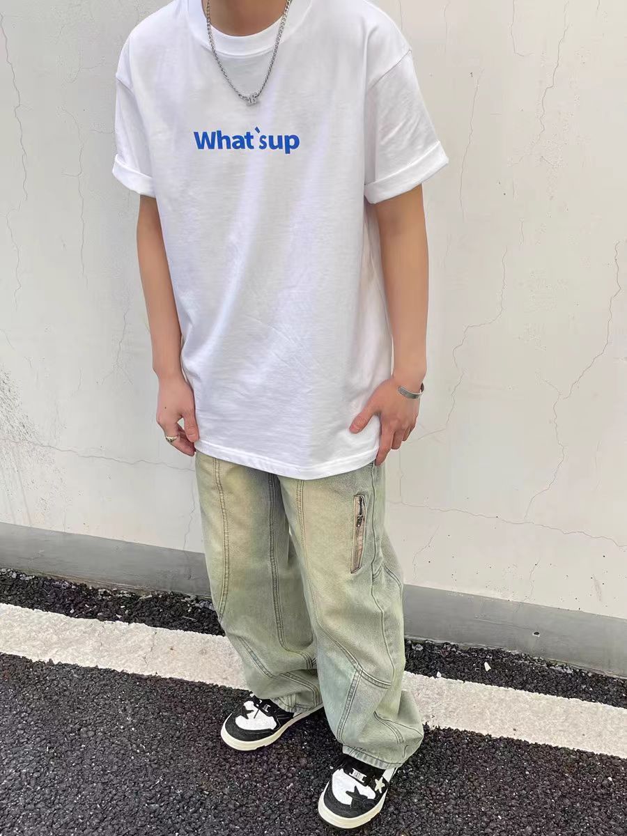 Jean × Vintage Street yellow clay wash baggy jeans Size US 31 - 3 Thumbnail