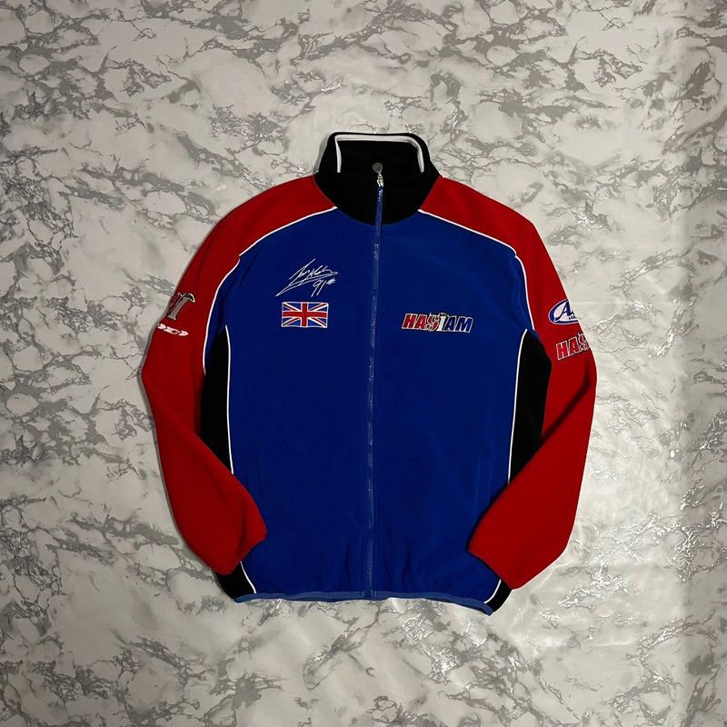 Vintage Vintage Racing Sherpa Fleece Retro Y2K Baggy Spellout Size US S / EU 44-46 / 1 - 2 Thumbnail