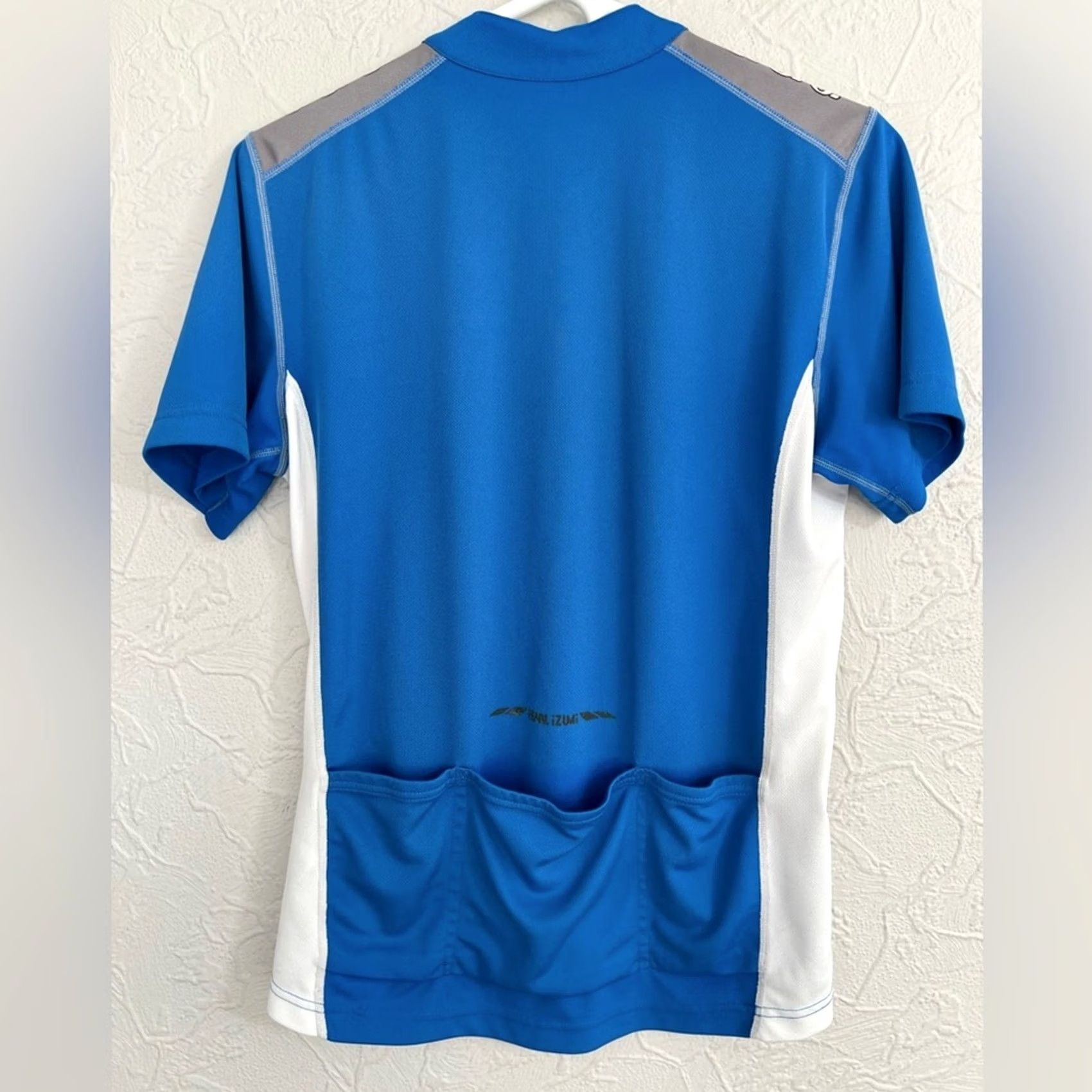 PEARL iZUMi Pearl Izumi Mens M Blue Select Cycling Jersey White Zip Series EUC Size US M / EU 48-50 / 2 - 2 Thumbnail