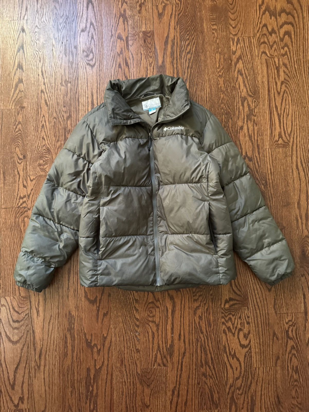 Columbia Columbia Green Puffer Jacket Size US L / EU 52-54 / 3 - 1 Thumbnail