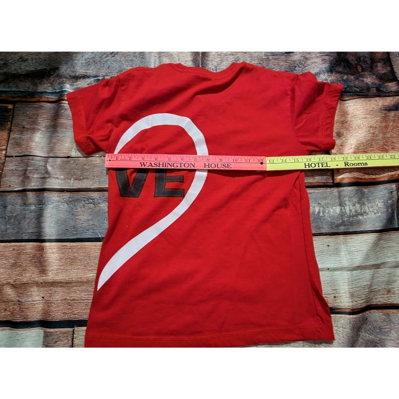 Vintage Juniors L Anime Rose My Love Wrap Around Graphic Heart T Shirt Size L / US 10 / IT 46 - 2 Thumbnail