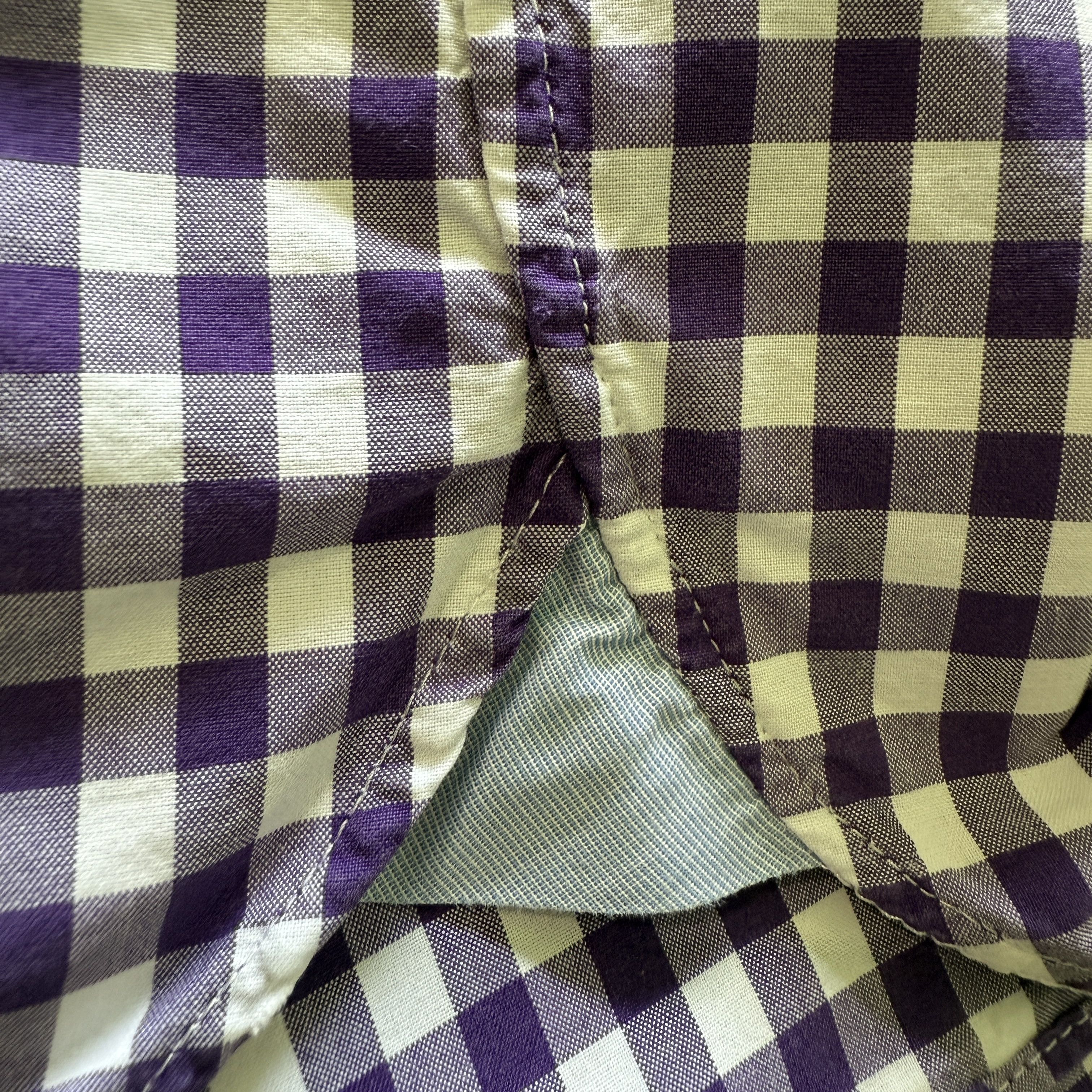 J.Crew J.Crew Gingham Button-Down Shirt M Purple 2-Ply Cotton Size US M / EU 48-50 / 2 - 7 Thumbnail