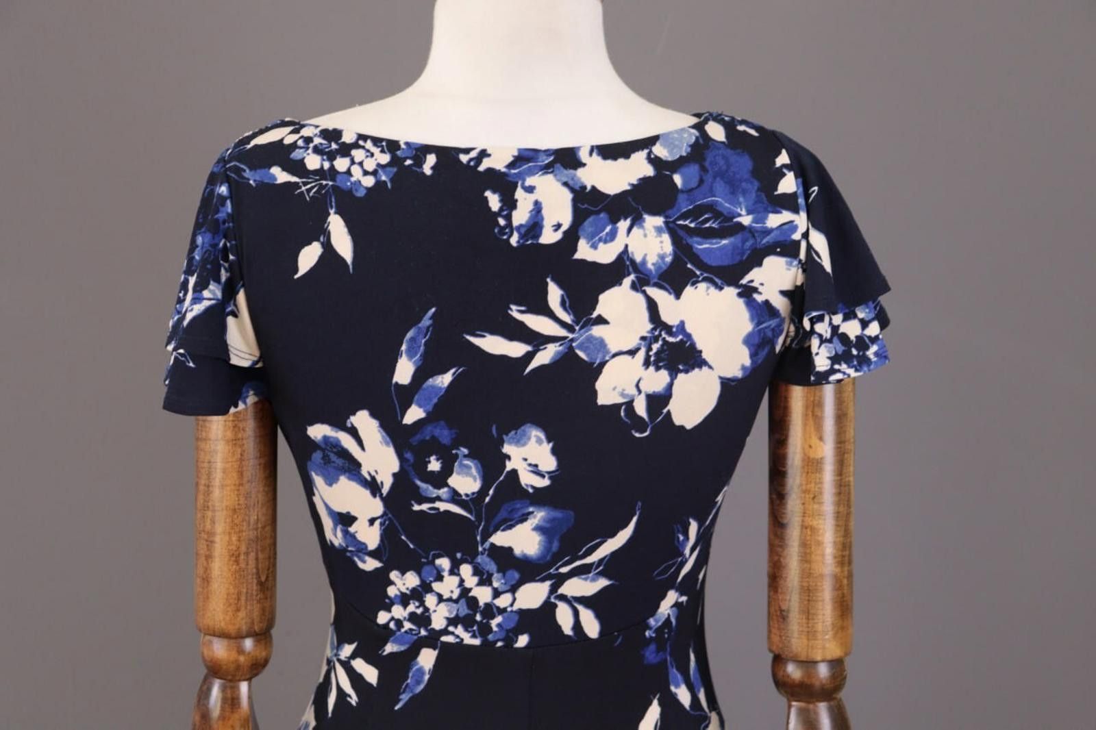 Lauren Ralph Lauren Ladies Ralph Lauren Blue Floral Evening Dress Size 15? Size M / US 6-8 / IT 42-44 - 12 Thumbnail