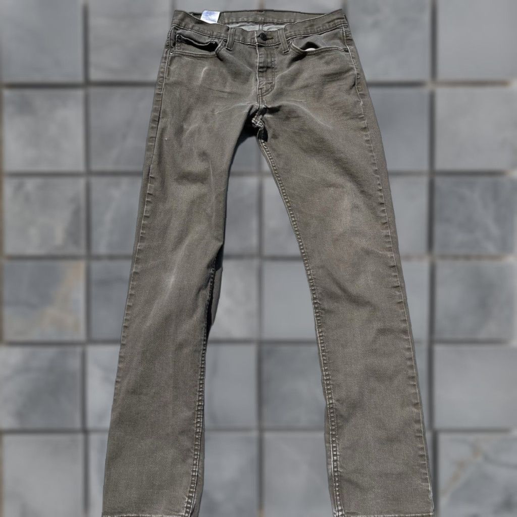 Levi's Levi's 511 Jeans Slim Green 34x34 Men Regular Denim Zip Button Mid Rise 5-Pocket Distressed No Vintage No Size US 34 / EU 50 - 1 Thumbnail