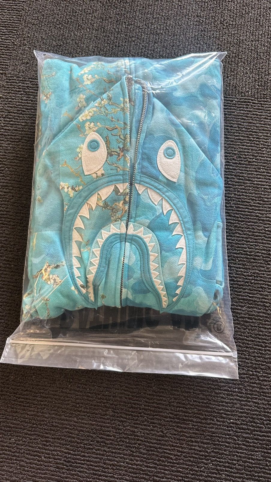 Bape Bape x Van gogh Shark Zip hoodie (Sax/Blue) IN HAND