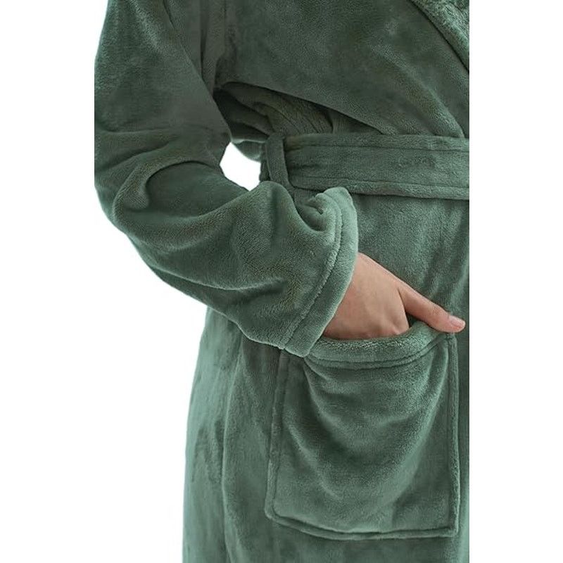 Other Amorbella Womens Fleece Winter Bathrobe Plush Long Robe Warm Size M / US 6-8 / IT 42-44 - 5 Thumbnail