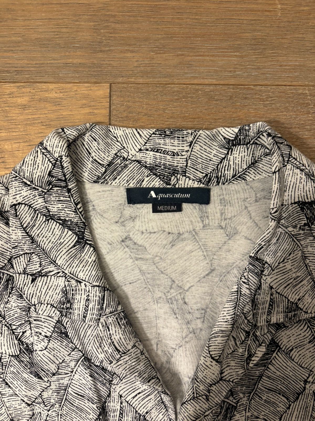 Aquascutum Short Sleeve Floral Button Down Size US M / EU 48-50 / 2 - 2 Thumbnail