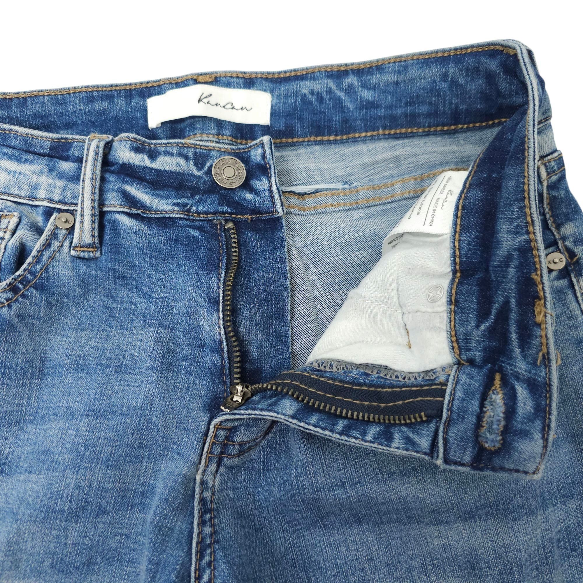 Kancan USA KanCan Nala Mid Rise Ankle Skinny Jeans Women 7/27 Distresse Size 28" / US 6 / IT 42 - 9 Thumbnail