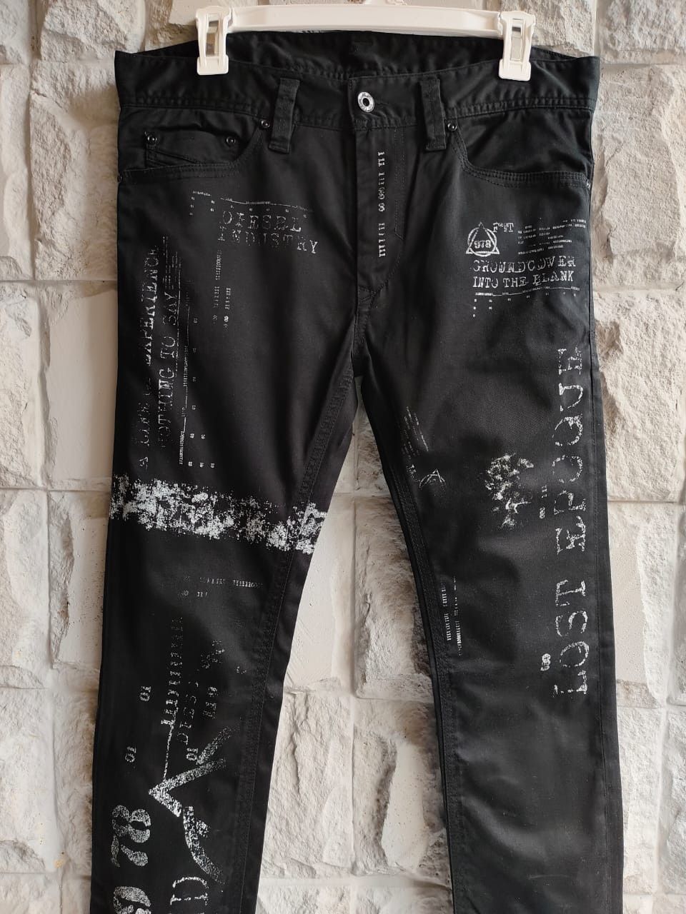 Diesel 💥Diesel Geometric Graphic Slim Jeans Size US 28 / EU 44 - 3 Thumbnail