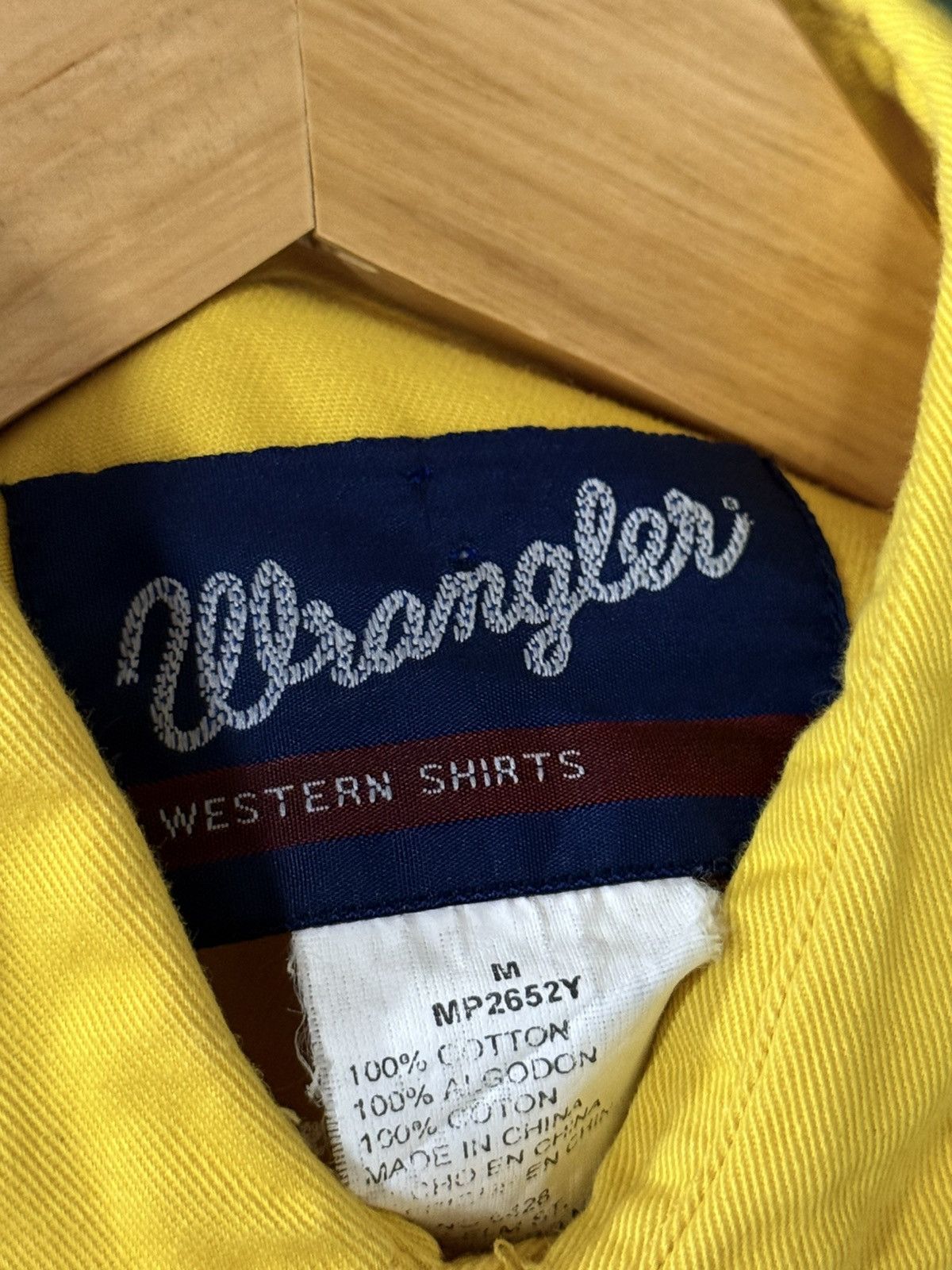 Wrangler Vintage Wrangler Bull Rider Yellow 90s Cowboy Western Shirt Size US M / EU 48-50 / 2 - 7 Thumbnail
