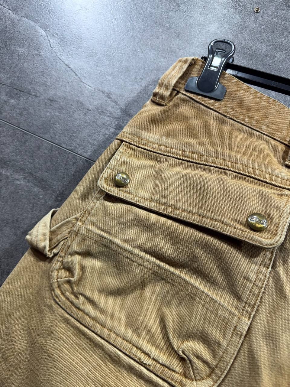 Carhartt Carhartt EB219 Tan Brown Cargo Double Knee Work Pants Size US 30 / EU 46 - 8 Thumbnail