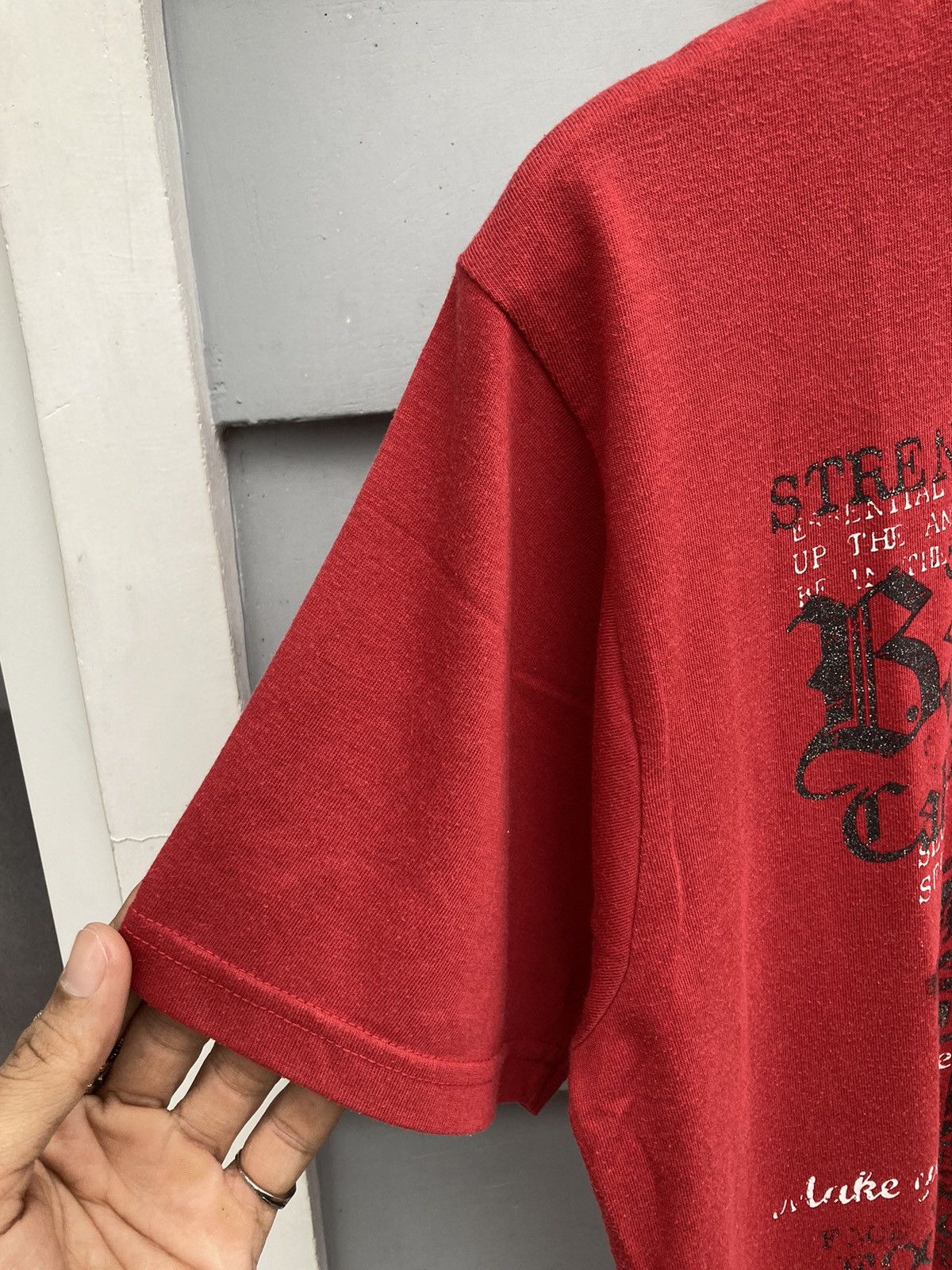 Japanese Brand Bad Boy Y2k Streetwear Poem Graphic Vintage Style T-shirt Size US XL / EU 56 / 4 - 3 Thumbnail
