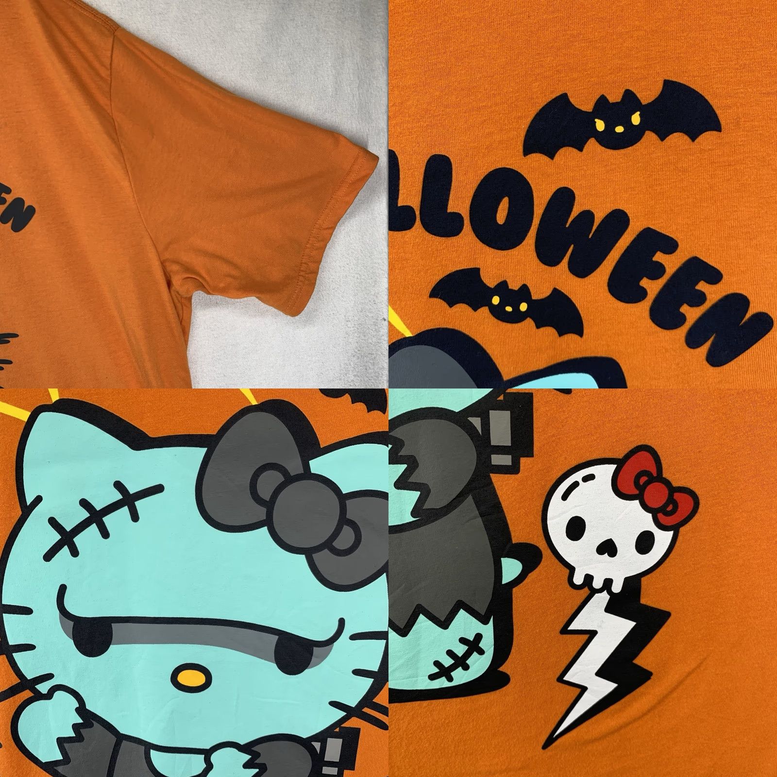 Vintage Hello Kitty T-Shirt Men’s & Big Men’s Halloween Graphic Tee 2XL Orange Crew Neck Short Sleeve Graphic Print Size US XXL / EU 58 / 5 - 8 Thumbnail