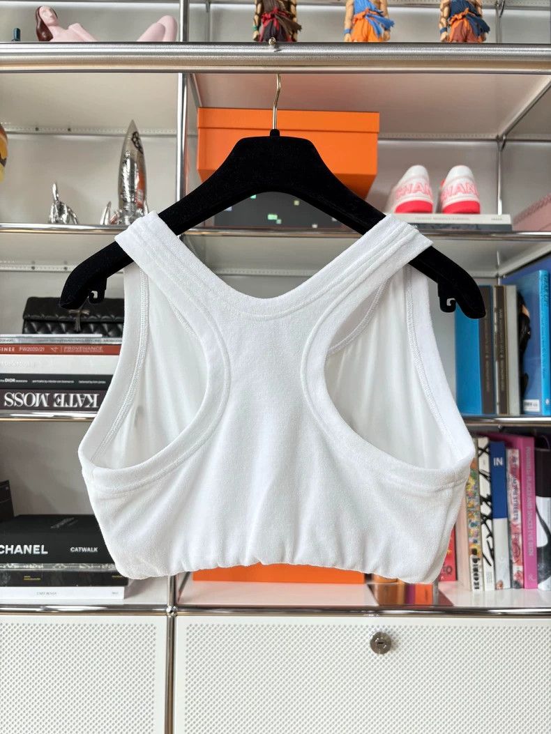 Chanel Chanel 22s catwalk white velvet sequin letter logo short v Size XS / US 0-2 / IT 36-38 - 2 Thumbnail