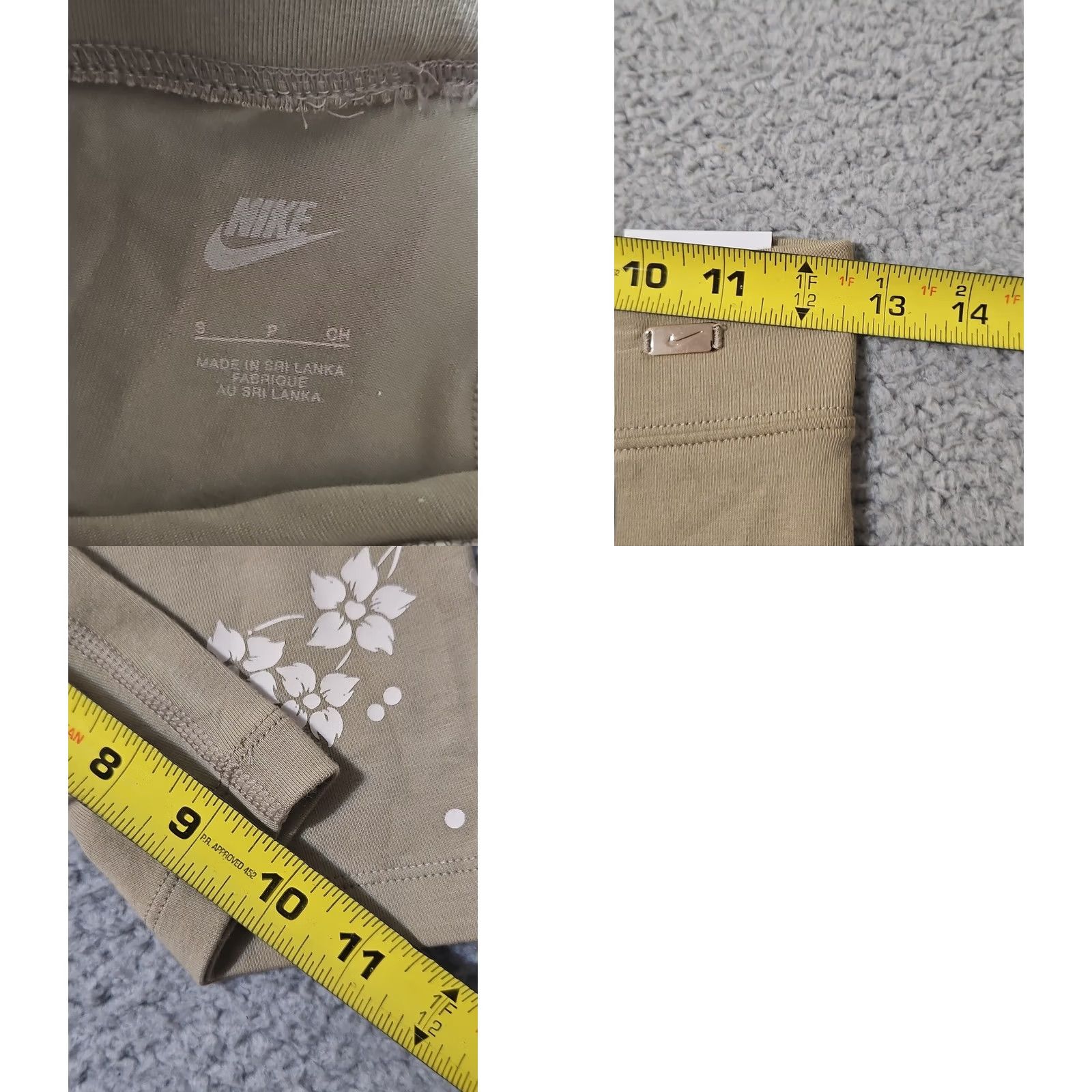 Nike Nike Women's Garden Party Tight Fit Bike Shorts NWT Light Brown Small Yoga Activewear Shorts Tennis Running Gym Size 28" / US 6 / IT 42 - 8 Thumbnail