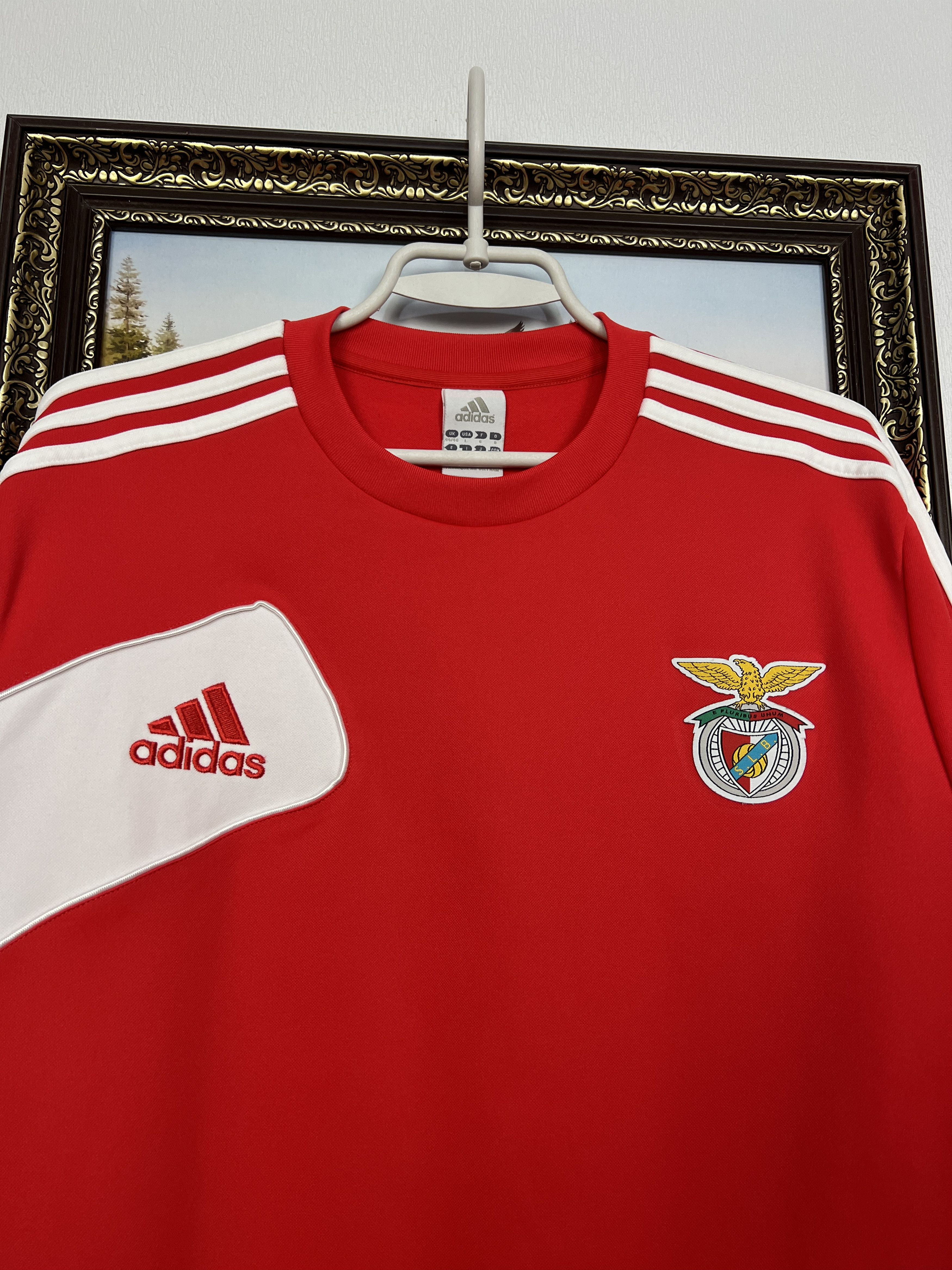 Adidas Benfica Football Sweatshirt Soccer Track Top Crewneck Size US L / EU 52-54 / 3 - 3 Thumbnail
