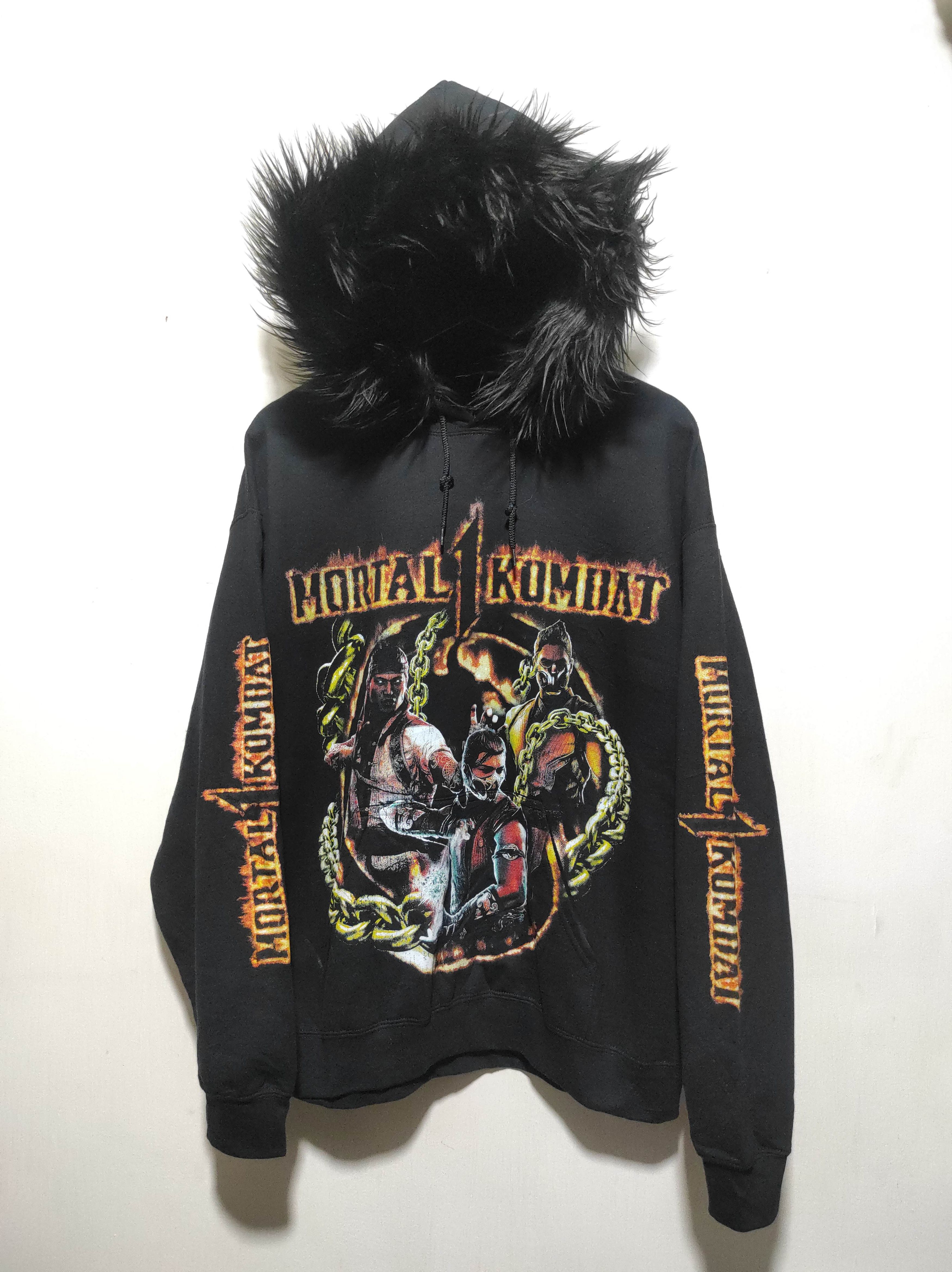 Anime Mortal Combat Goat Crew black fur hoodie lgb style Size US L / EU 52-54 / 3 - 3 Thumbnail