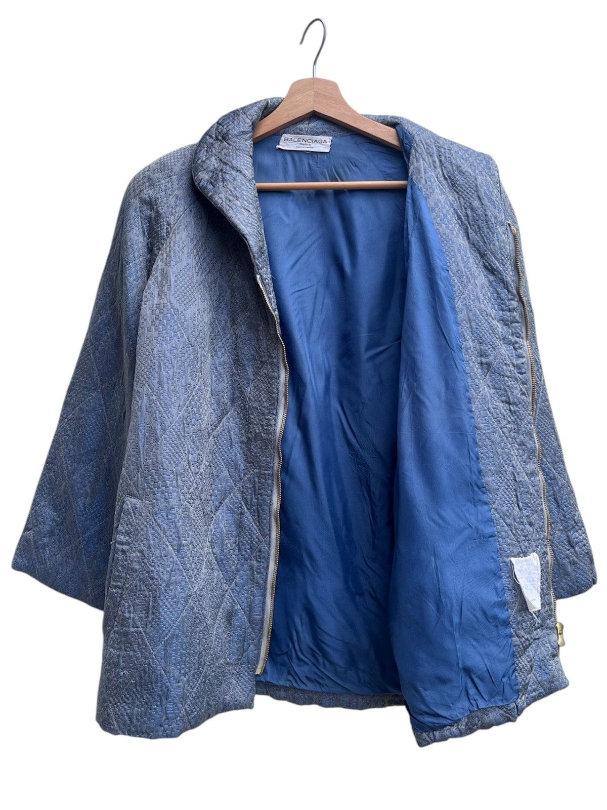 Balenciaga Archive Balenciaga Paris Zipped Up Quilted Jacket Size M / US 6-8 / IT 42-44 - 2 Thumbnail