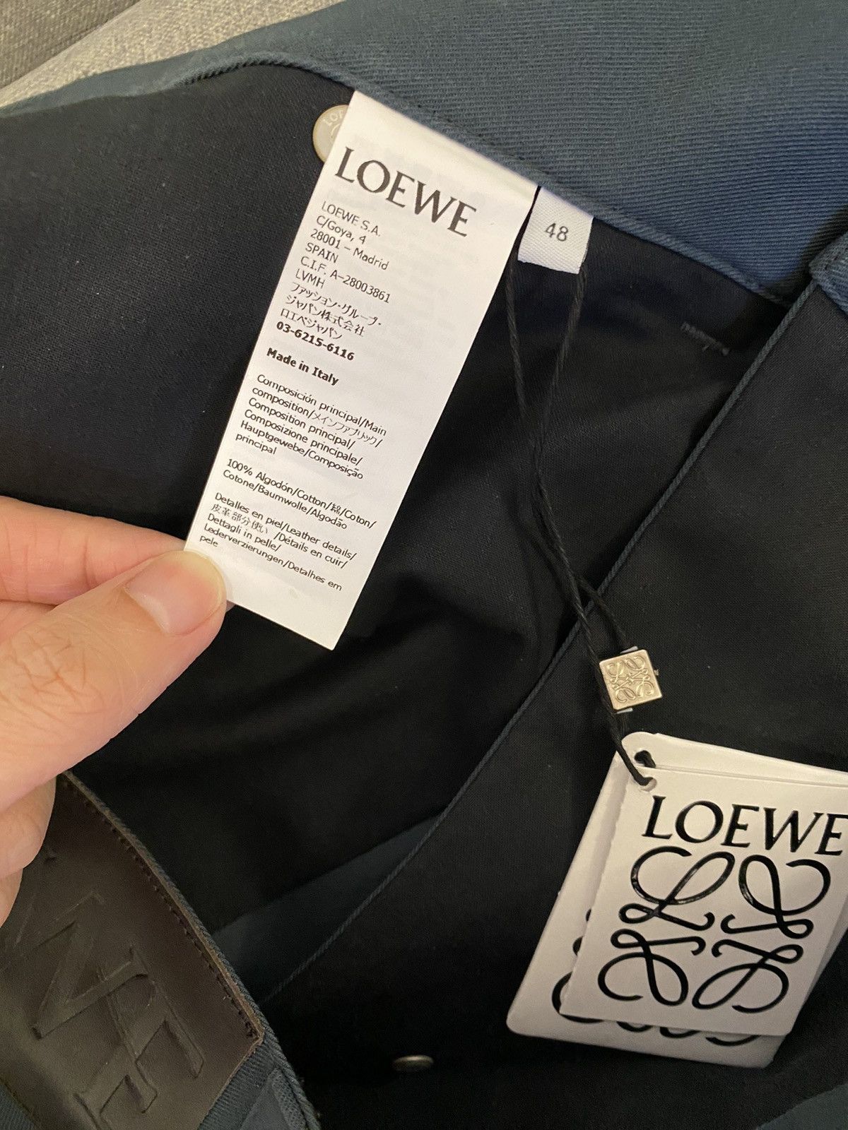 Loewe Loewe slate blue wide leg pants 48 Size US 33 - 9 Thumbnail