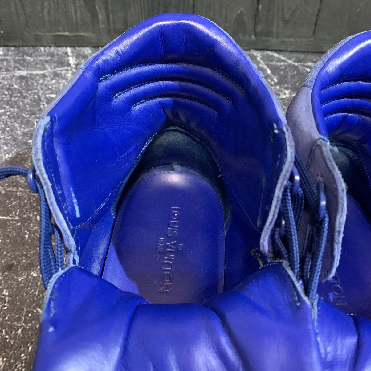Louis Vuitton Louis Vuitton Blue Nubuck Leather Sneakers Size 8.5 Size US 8.5 / EU 41-42 - 24 Thumbnail