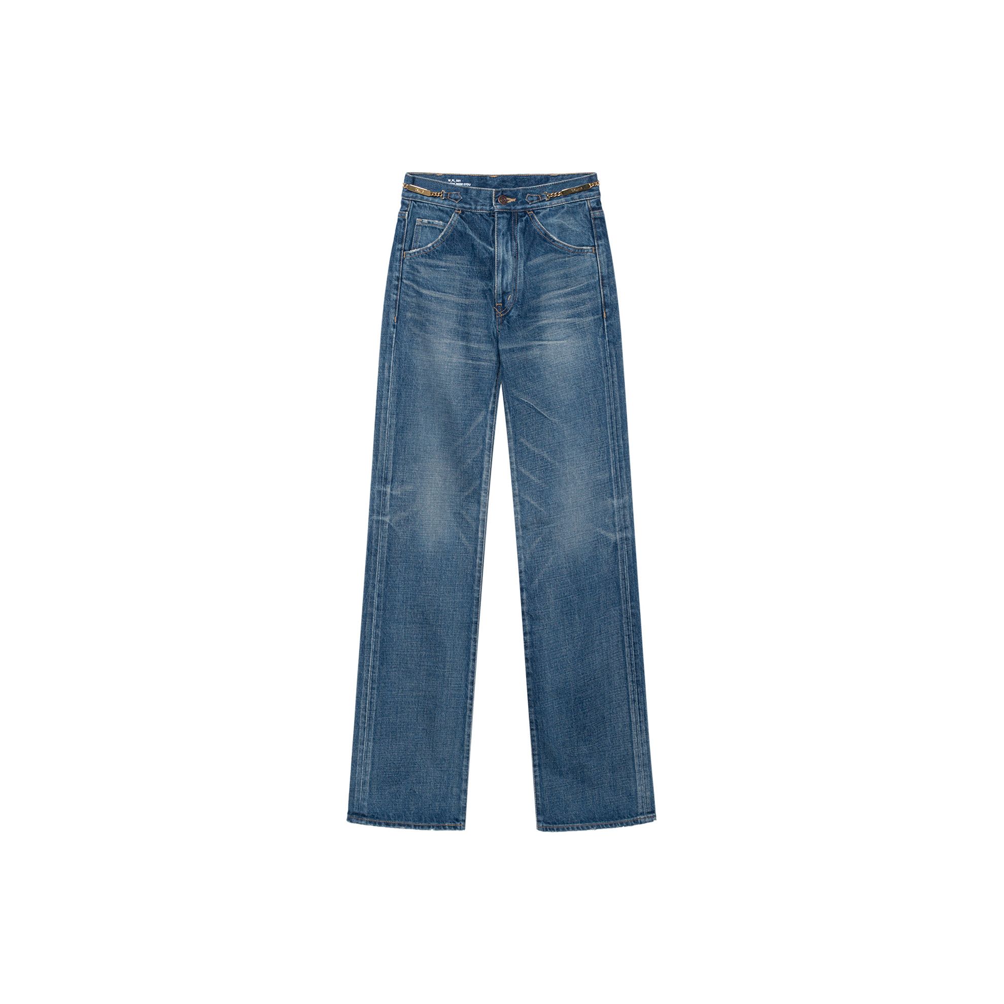 Celine CELINE Gold Chain Detail Jeans Size 28 Size 28" / US 6 / IT 42 - 1 Thumbnail