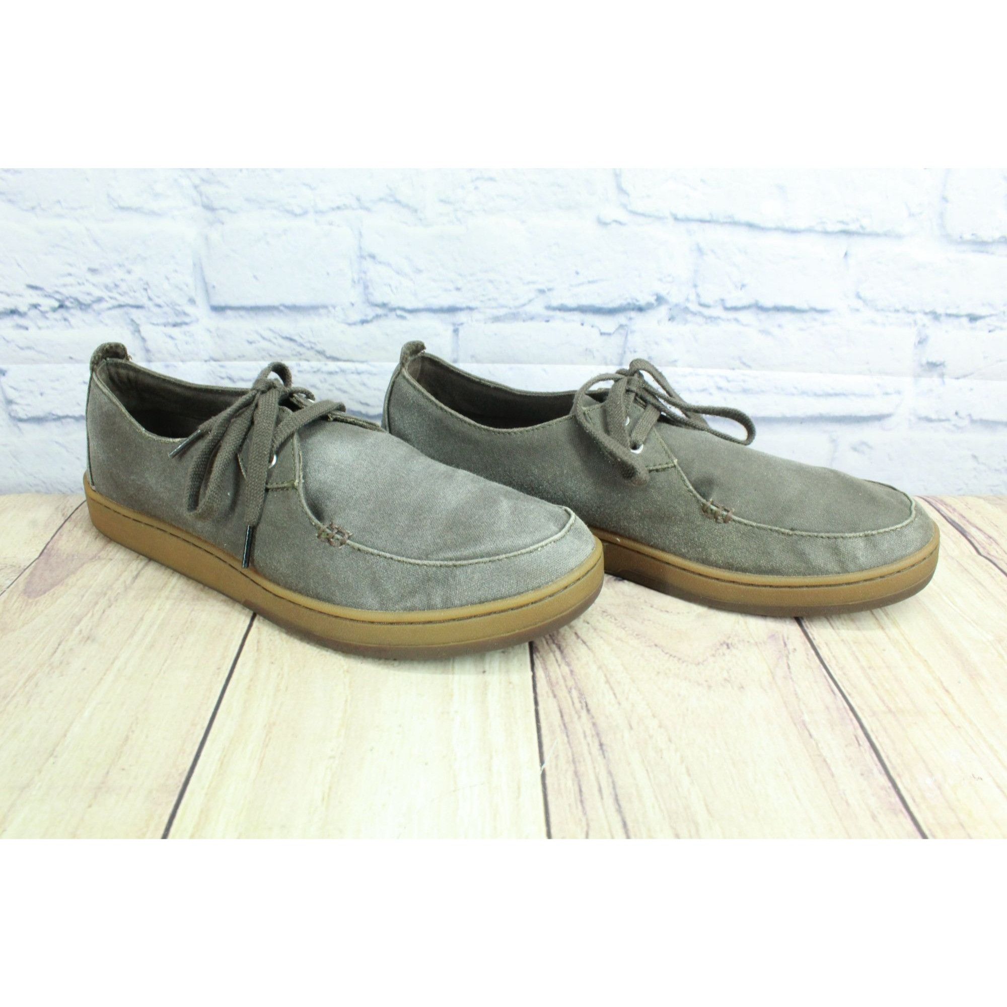 L.L. Bean LL Bean Men’s Brown Canvas 2-Eye Boat Shoes Size 11.5 Size US 11.5 / EU 44-45 - 2 Thumbnail