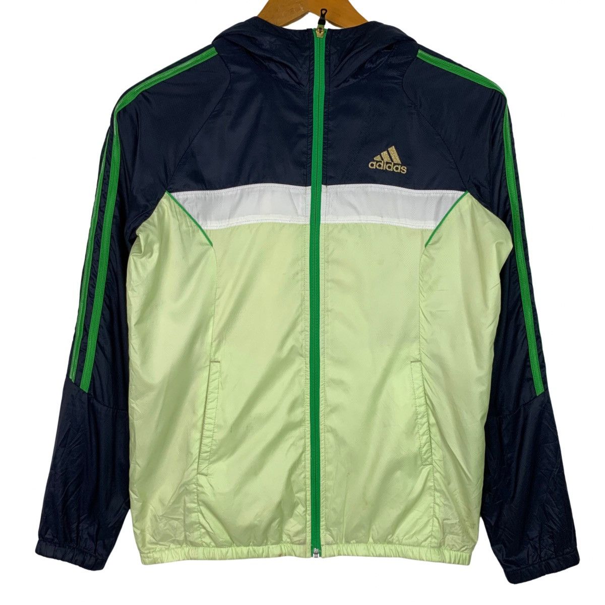 Adidas × Vintage Vintage Adidas Zip Up Hoodie Windbreaker Size US M / EU 48-50 / 2 - 1 Thumbnail