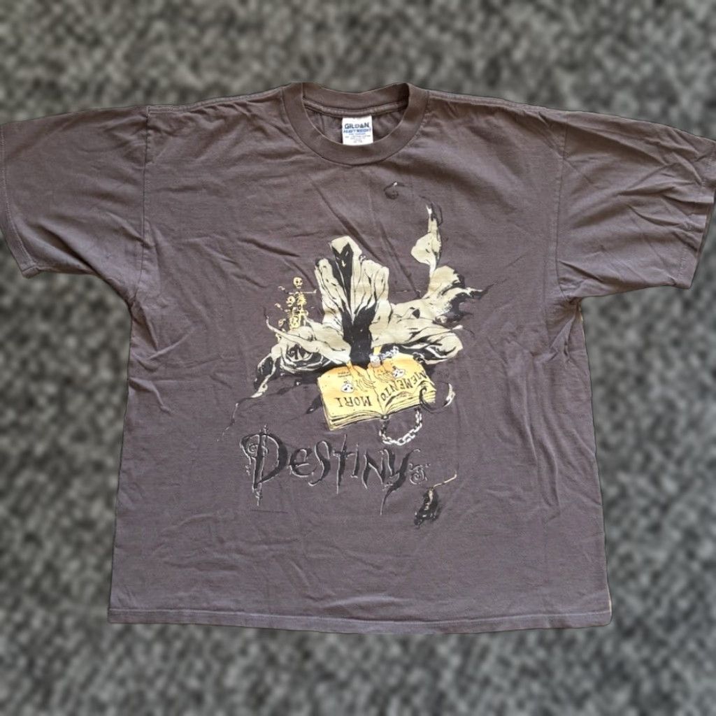 Gildan VINTAGE Destiny T-Shirt Sandman 90s Gildan Graphic Print Logo Crew Neck Short Sleeve XL Men Gray Cotton Memento Mori Comics 1990s Size US XL / EU 56 / 4 - 1 Thumbnail