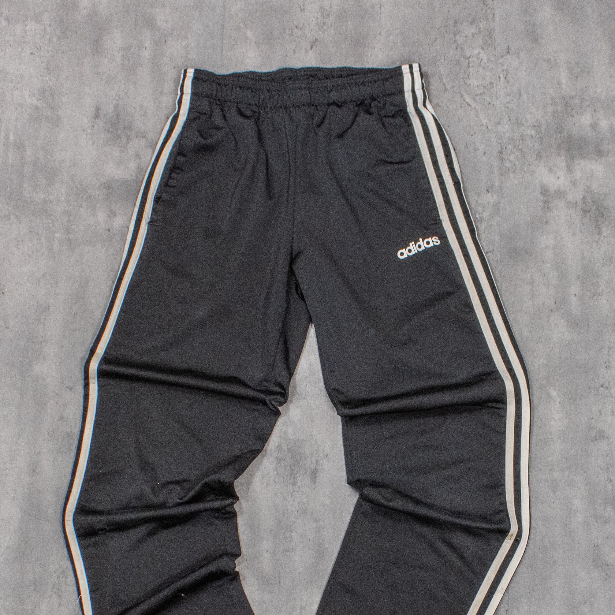 Adidas Adidas Black Track Sweat Straight Legged Relax Fit Pant's Size US 30 / EU 46 - 4 Thumbnail