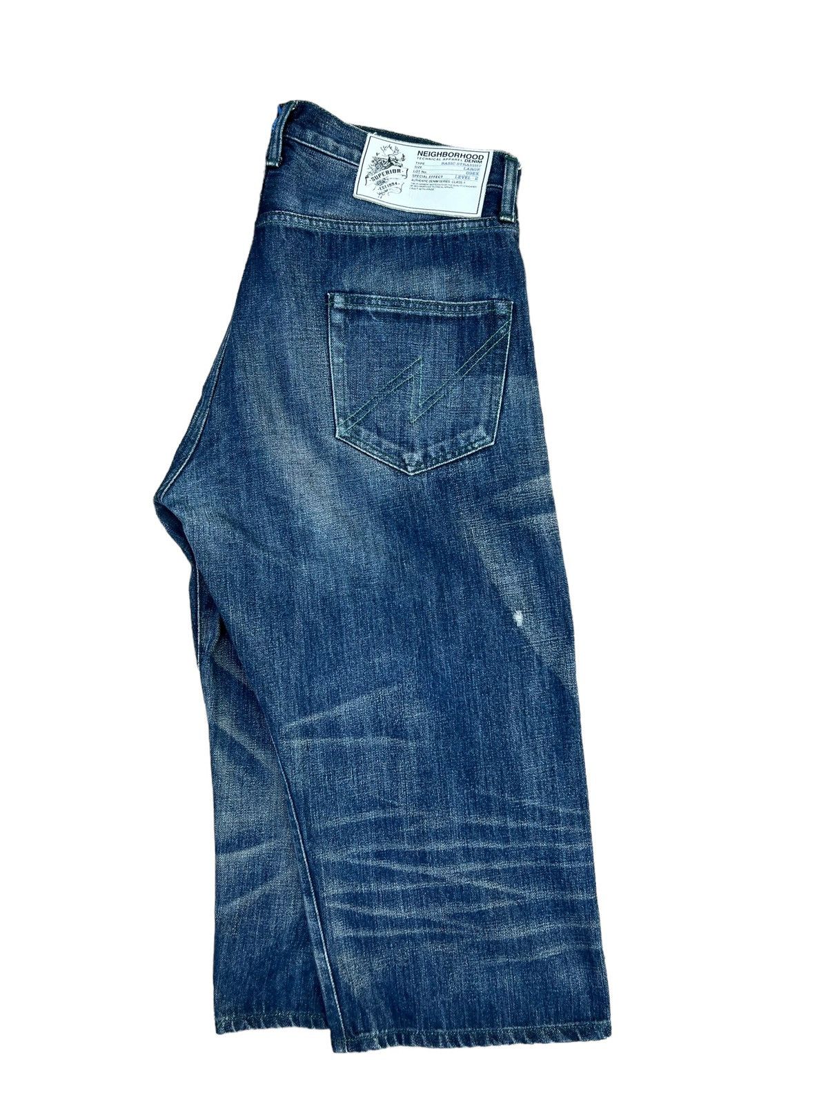 Neighborhood Neighborhood Japan Ripped Selvedge Denim Cropped Pant Size US 34 / EU 50 - 6 Thumbnail
