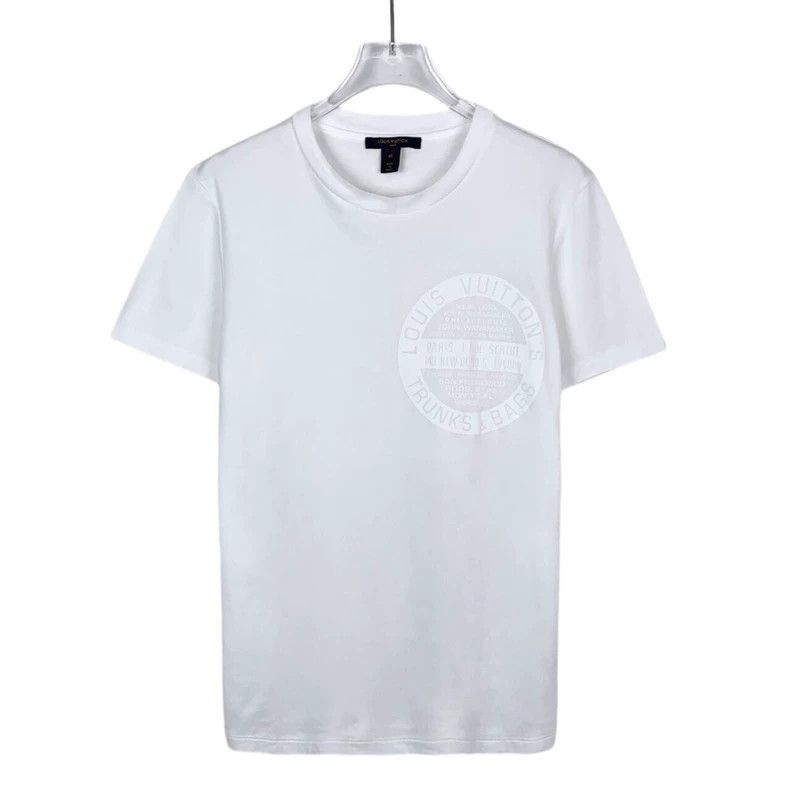 Louis Vuitton Louis Vuitton Logo monogram print crewneck white short sle Size M / US 6-8 / IT 42-44 - 1 Thumbnail