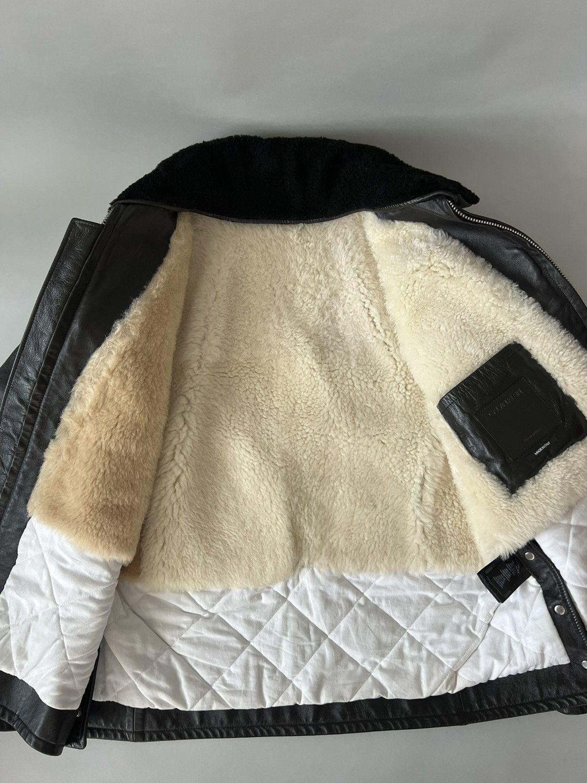 Calvin Klein 205W39NYC × Raf Simons Calvin Klein 205W39NYC Policeman Leather Jacket Size US S / EU 44-46 / 1 - 5 Thumbnail