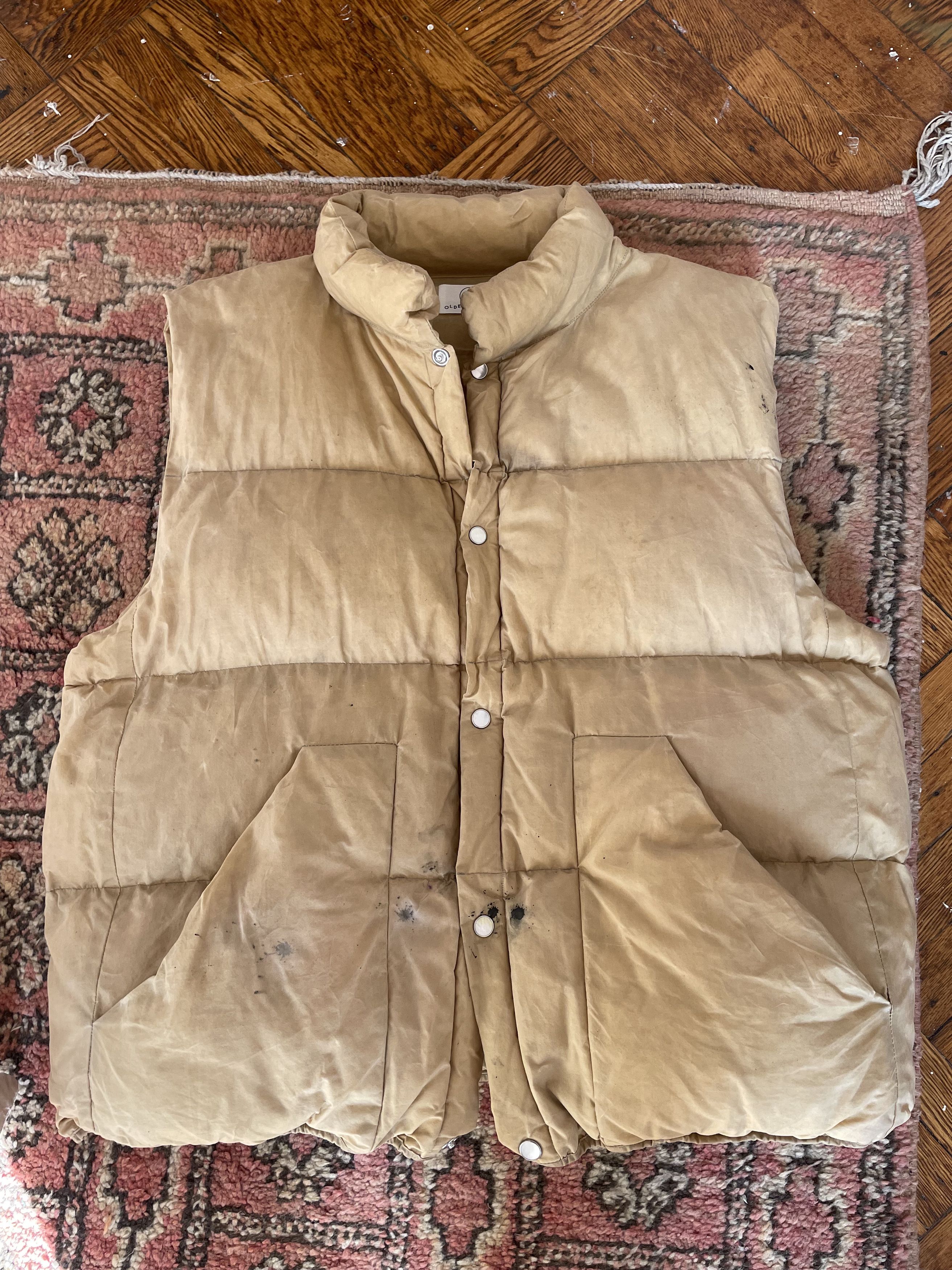 Olderbrother waxed puffer vest Kakishibu Size US XXL / EU 58 / 5 - 1 Thumbnail