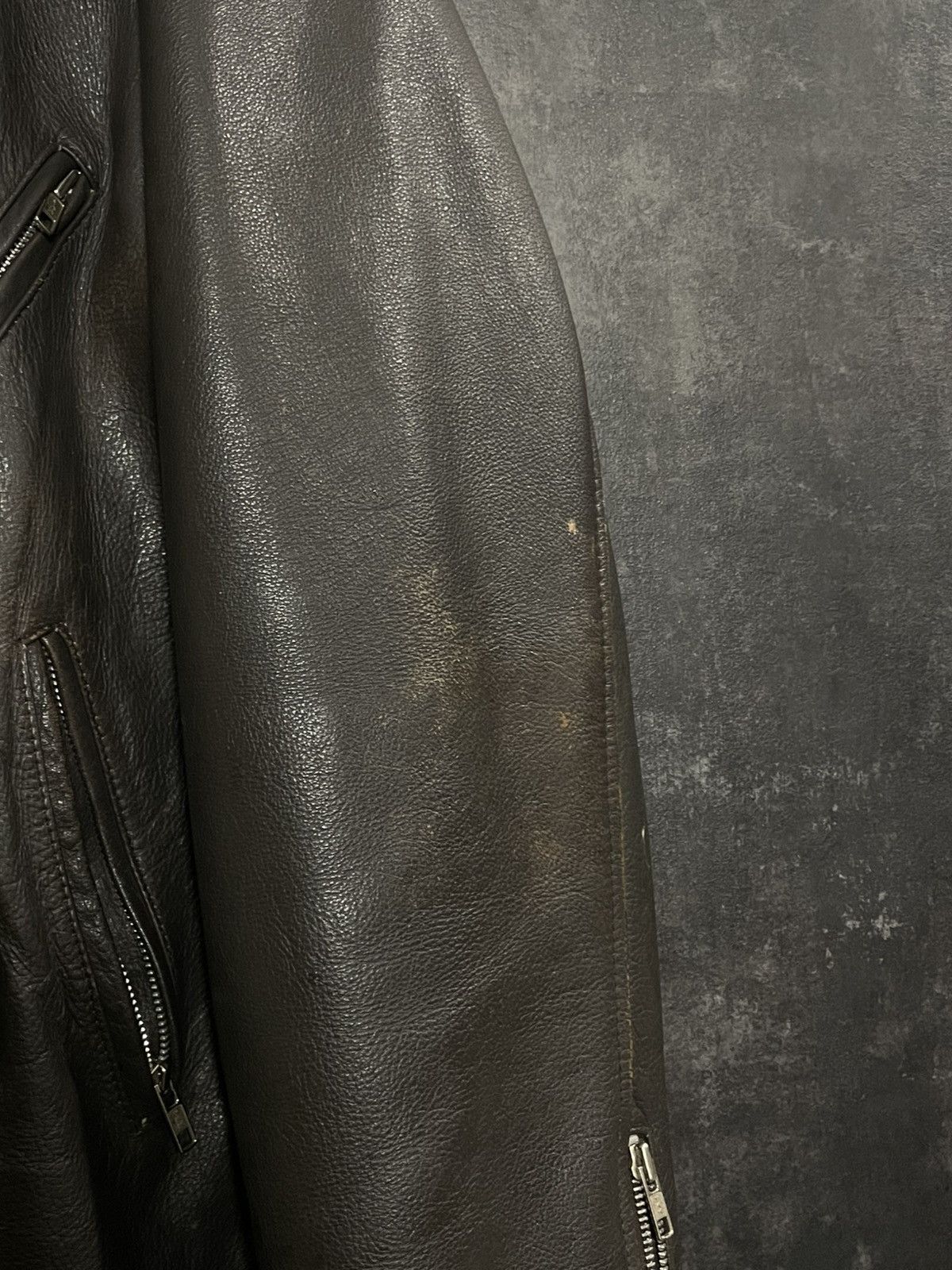 Vintage Vintage 90s Leather Biker Jacket Size US L / EU 52-54 / 3 - 18 Thumbnail