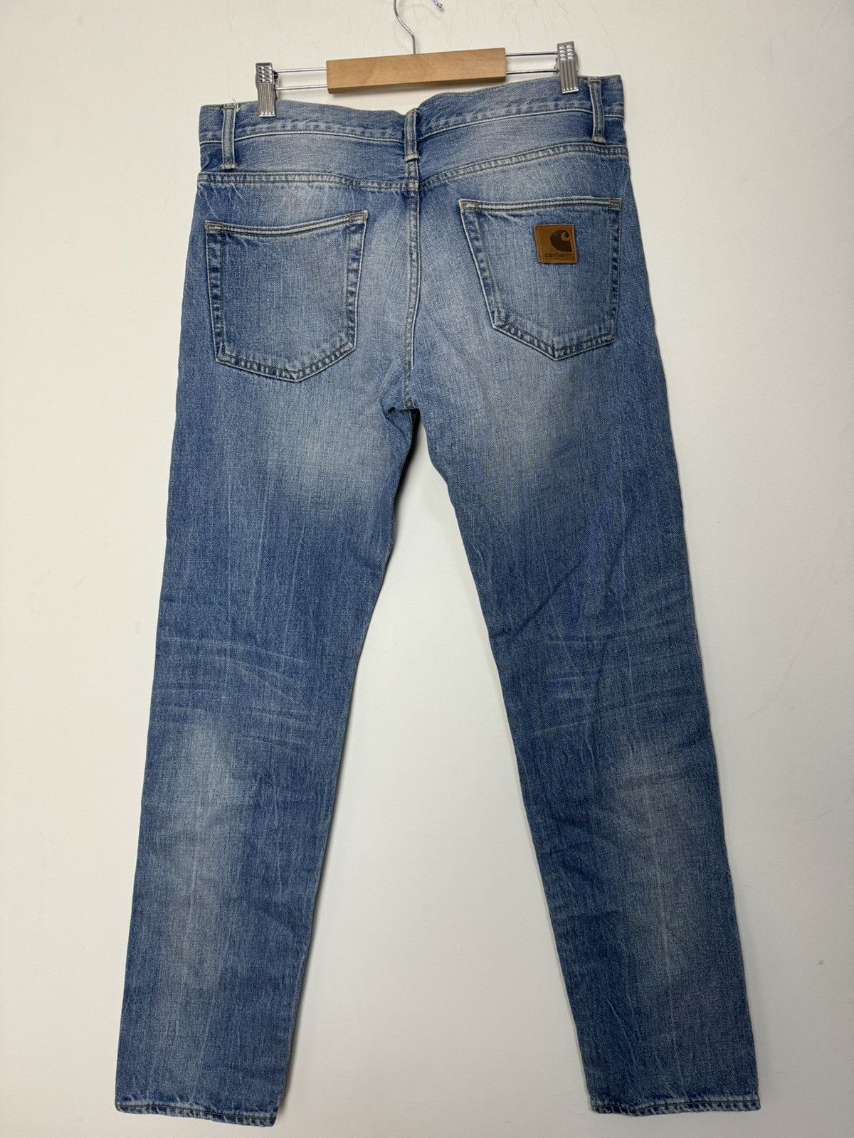 Carhartt Vintage Carhartt Klondike Pant light blue washed jeans Size US 33 - 1 Thumbnail