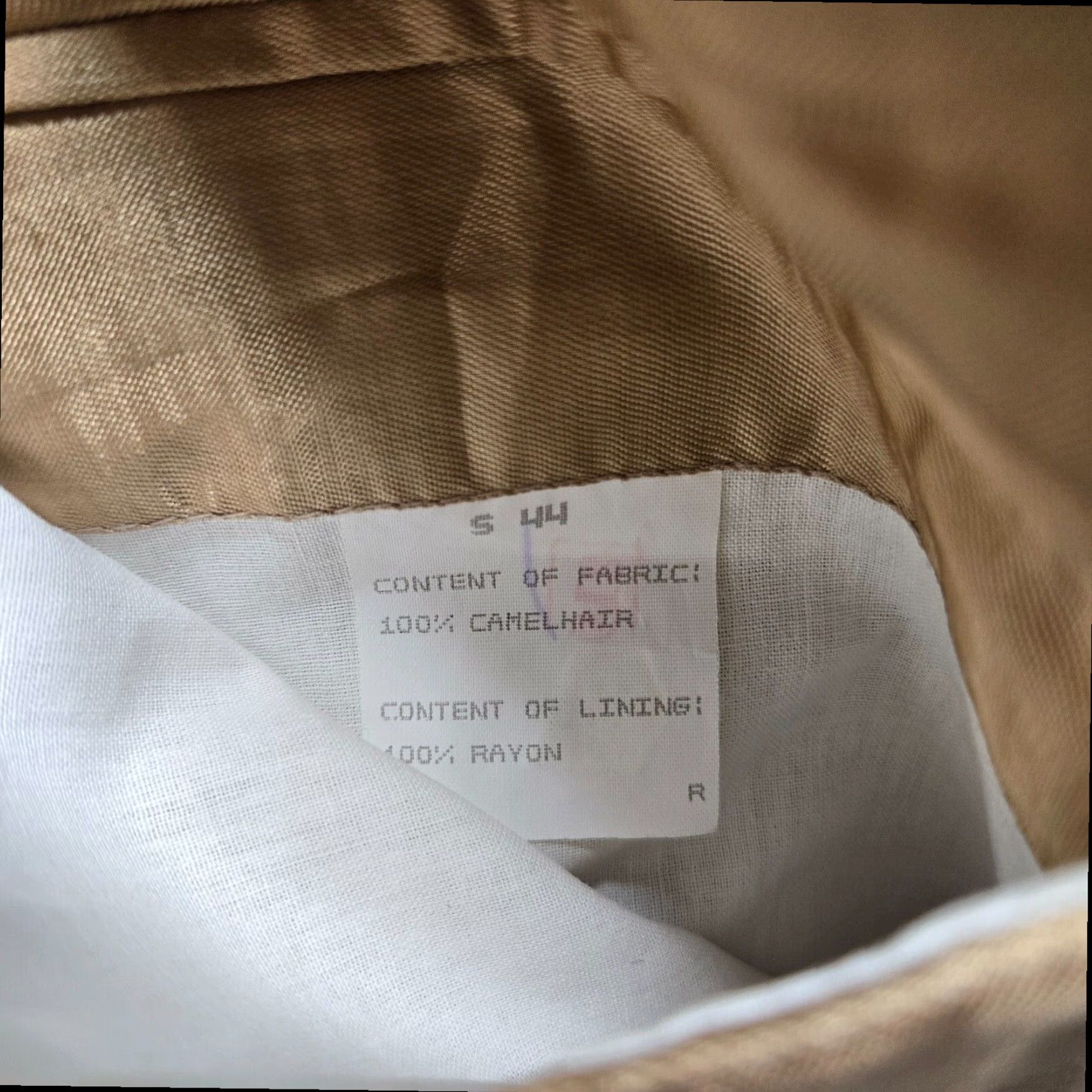 Camel Famous Brands Luxe Camel Hair Blazer Tan Adult Men's 44R Business Formal Classic Size 44R - 7 Thumbnail